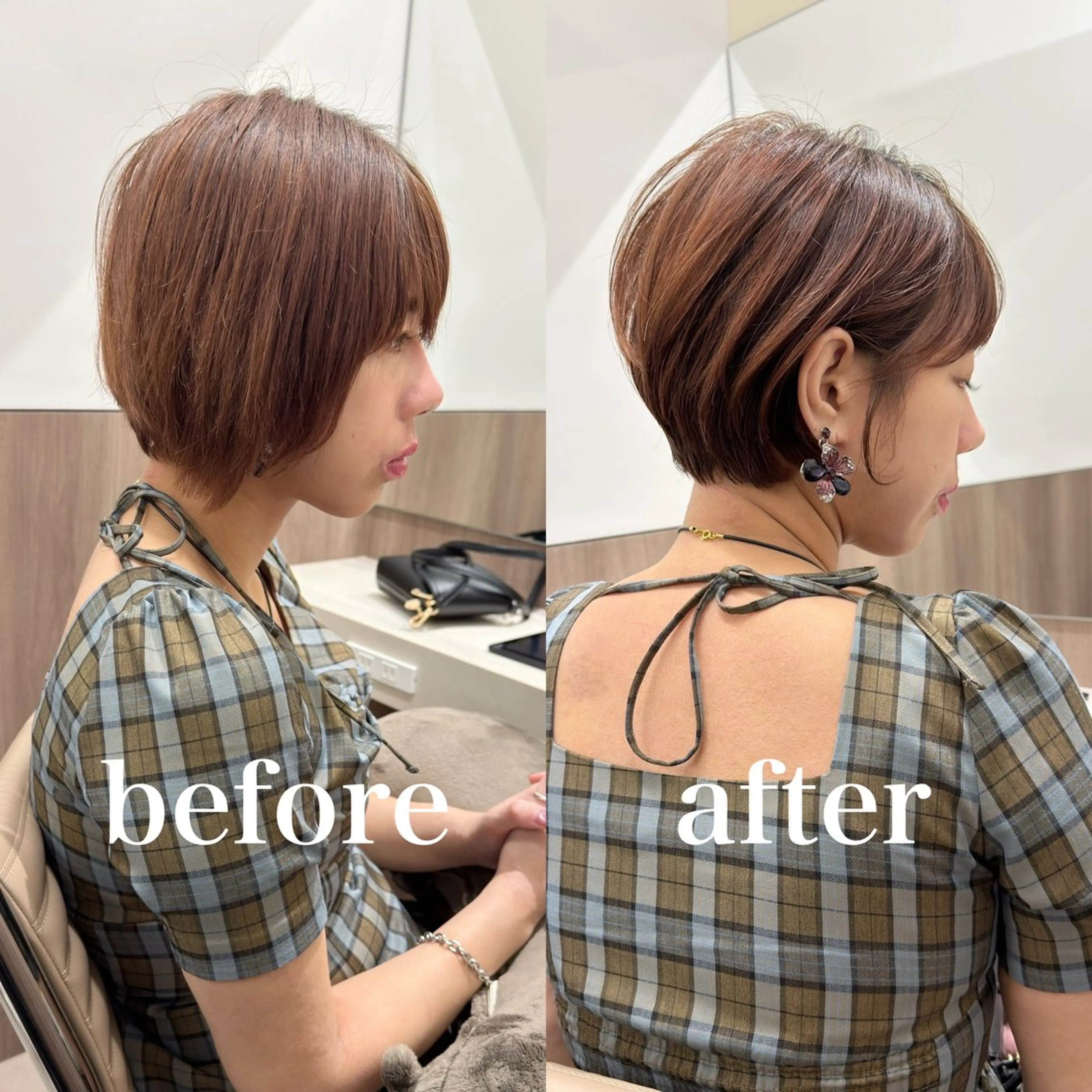 ショート 丸みショート ショートヘア カット ヘアカラー SALOWIN表参道ANNEX店所属・1日数名限定/似合わ ショート+艶カラー✨のヘアスタイル