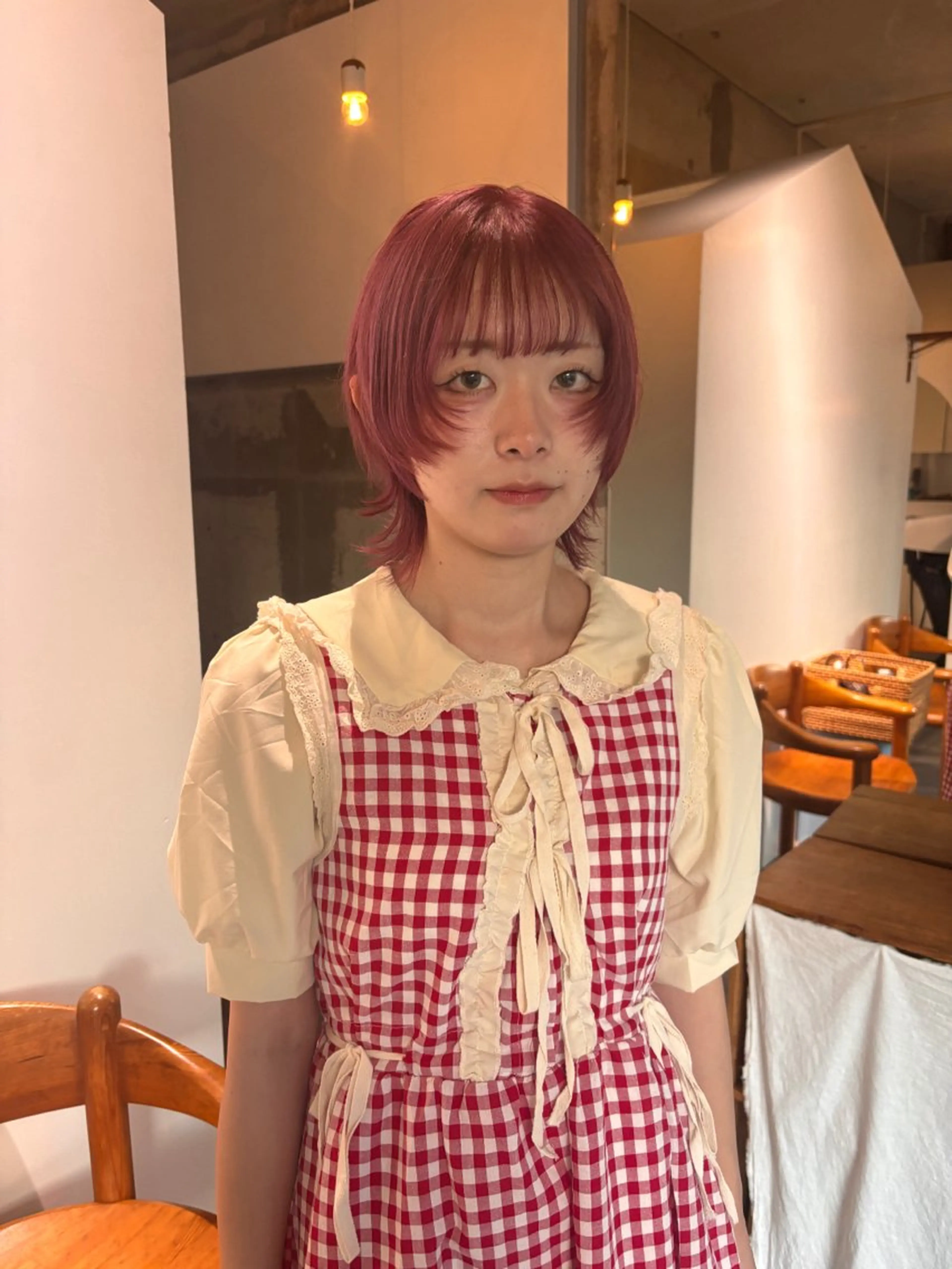 ショート mirai/レイヤー ボブ/デザインのヘアスタイル