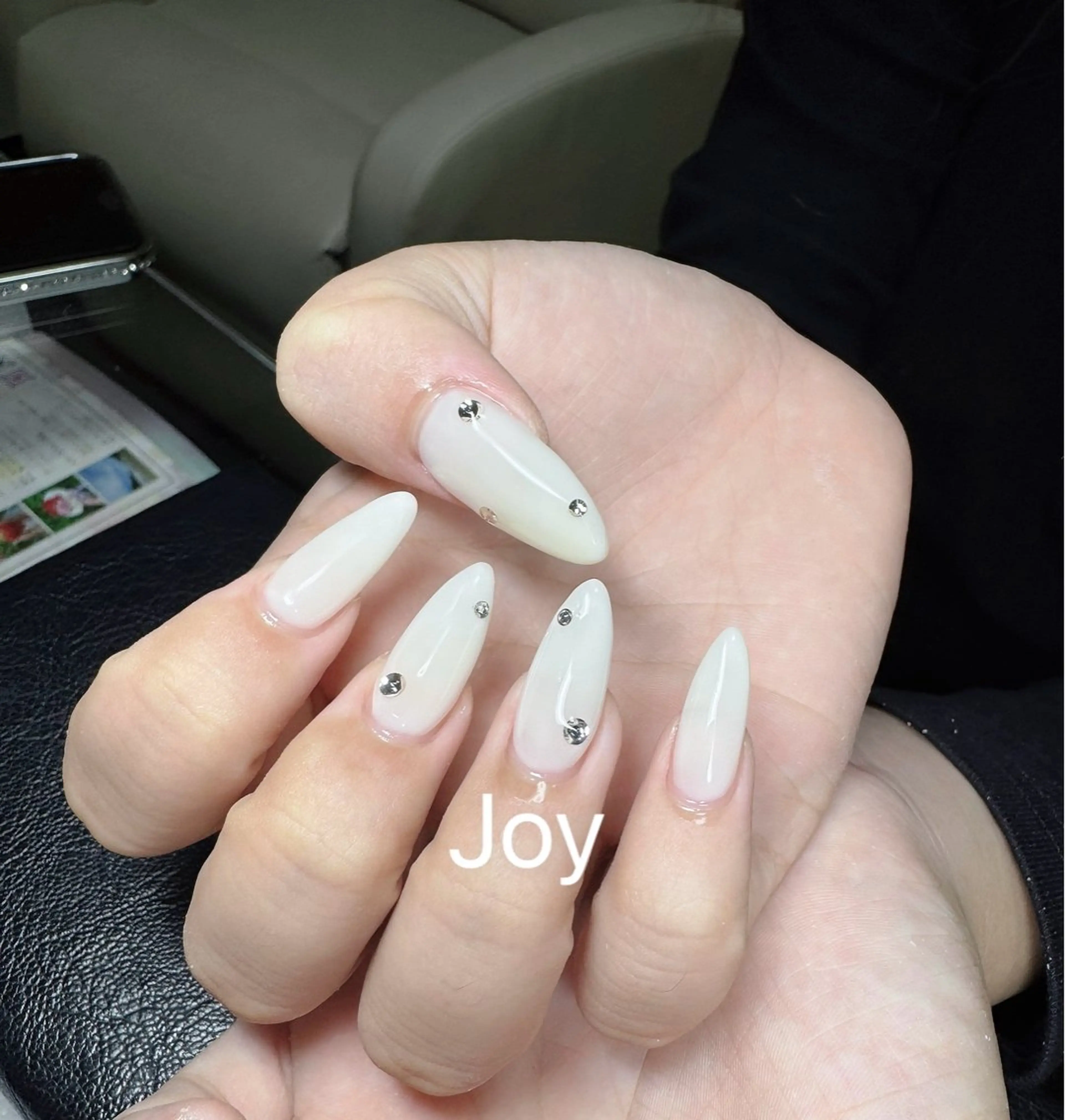 ネイル 長さ出し 持ち込み Nail Salon JOYのネイルデザイン