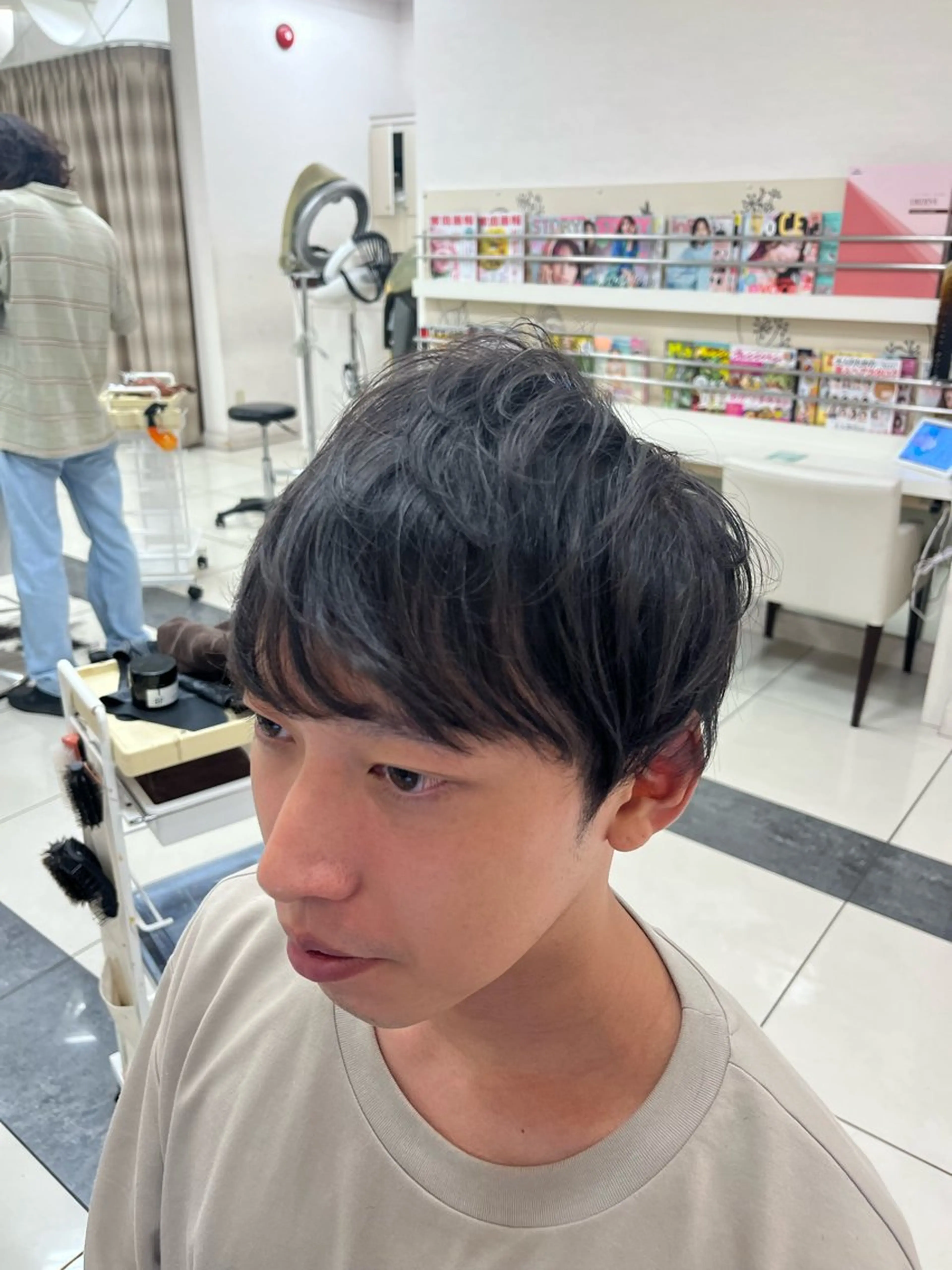 パーマ メンズ マッシュ カット バレイヤージュ/ヘア アレンジ/shionのヘアスタイル