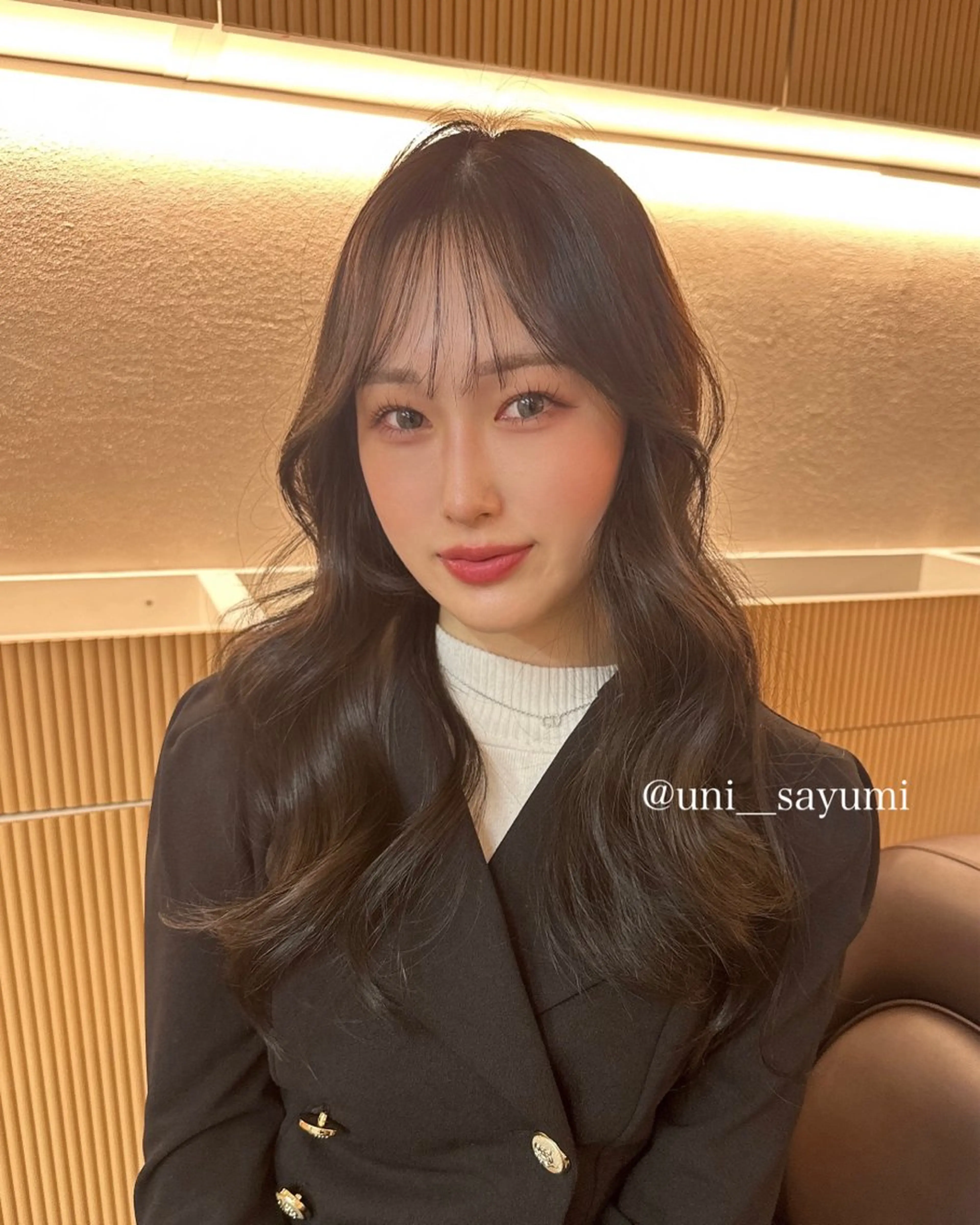 ロング カラー 韓国ヘア🦢🖤 Sayumiのヘアスタイル