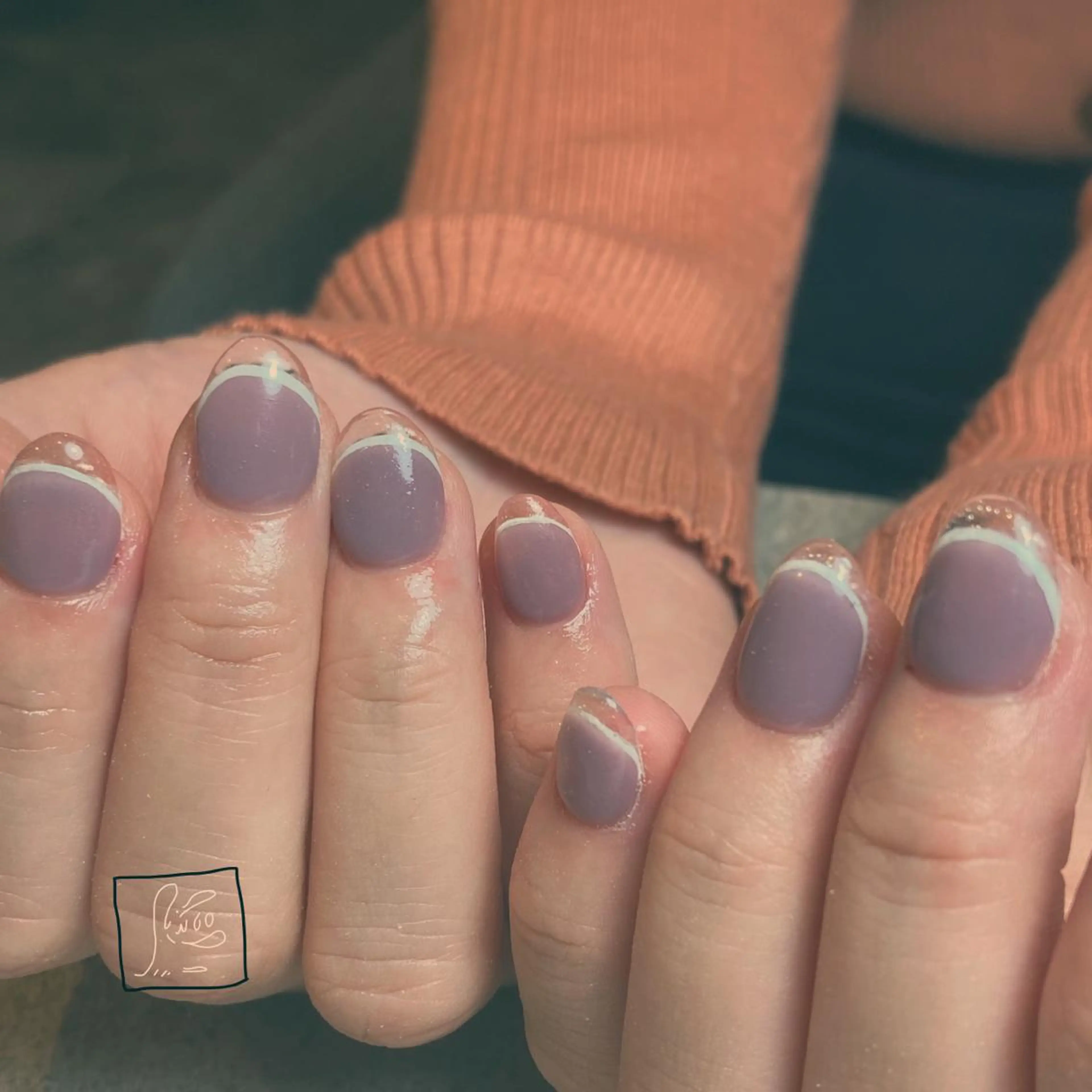 ネイル アートネイル クリアネイル フレンチネイル ワンカラーネイル chik所属・hamaguchi licoのネイルデザイン