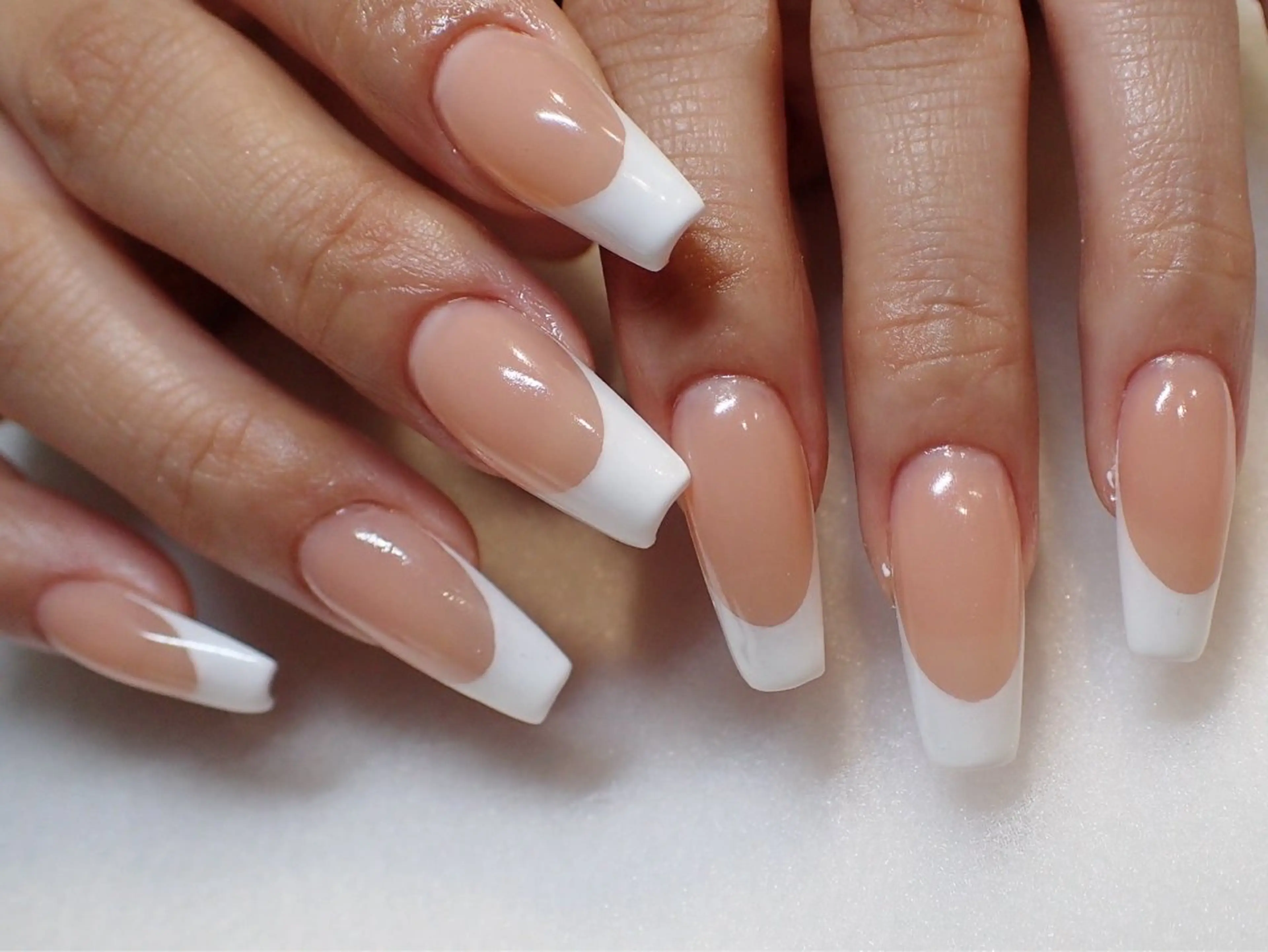 【オフあり】長さ出し10本フレンチネイルの写真