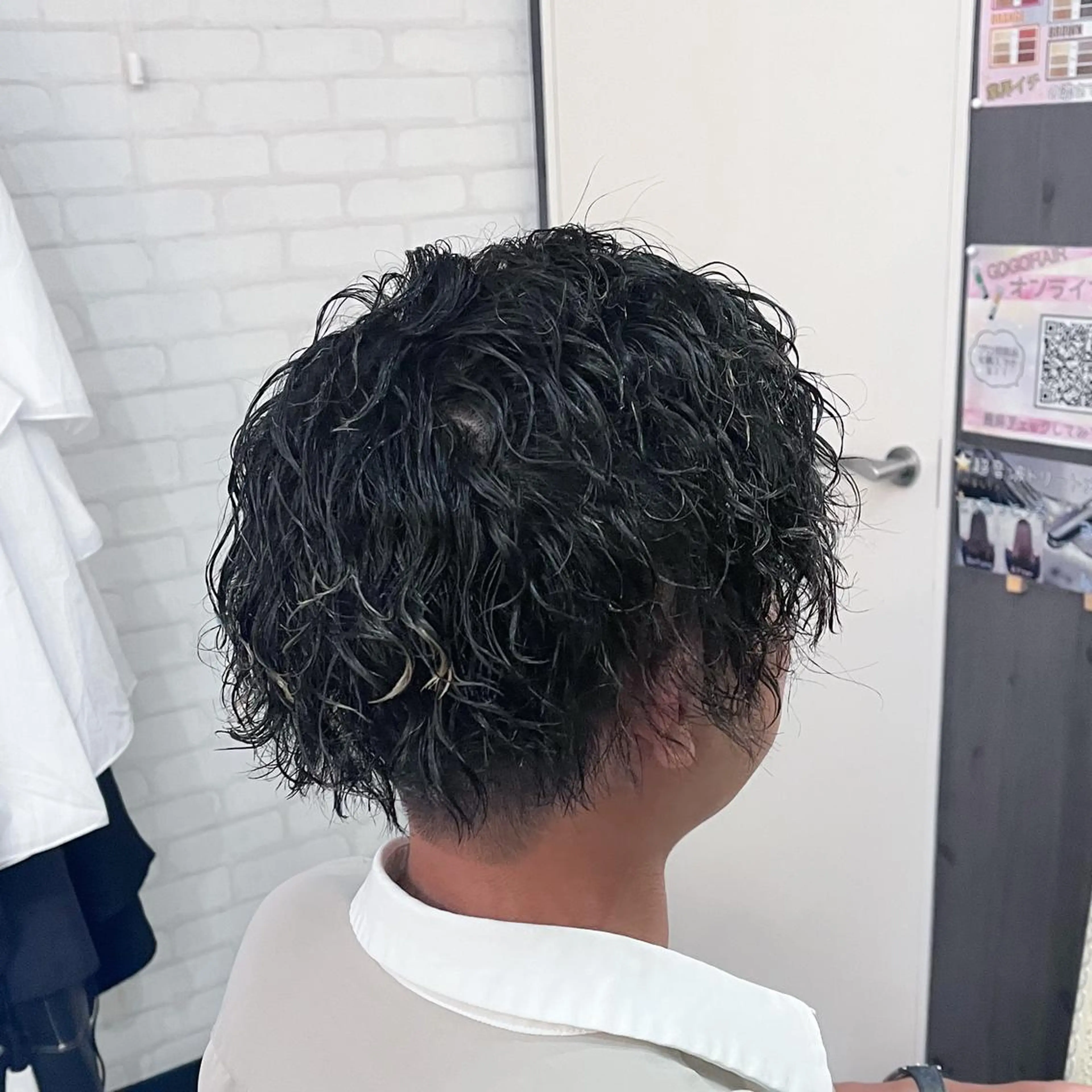 ショート パーマ ヘアアレンジ メンズ カット パーマ Kimura Shinyaのヘアスタイル