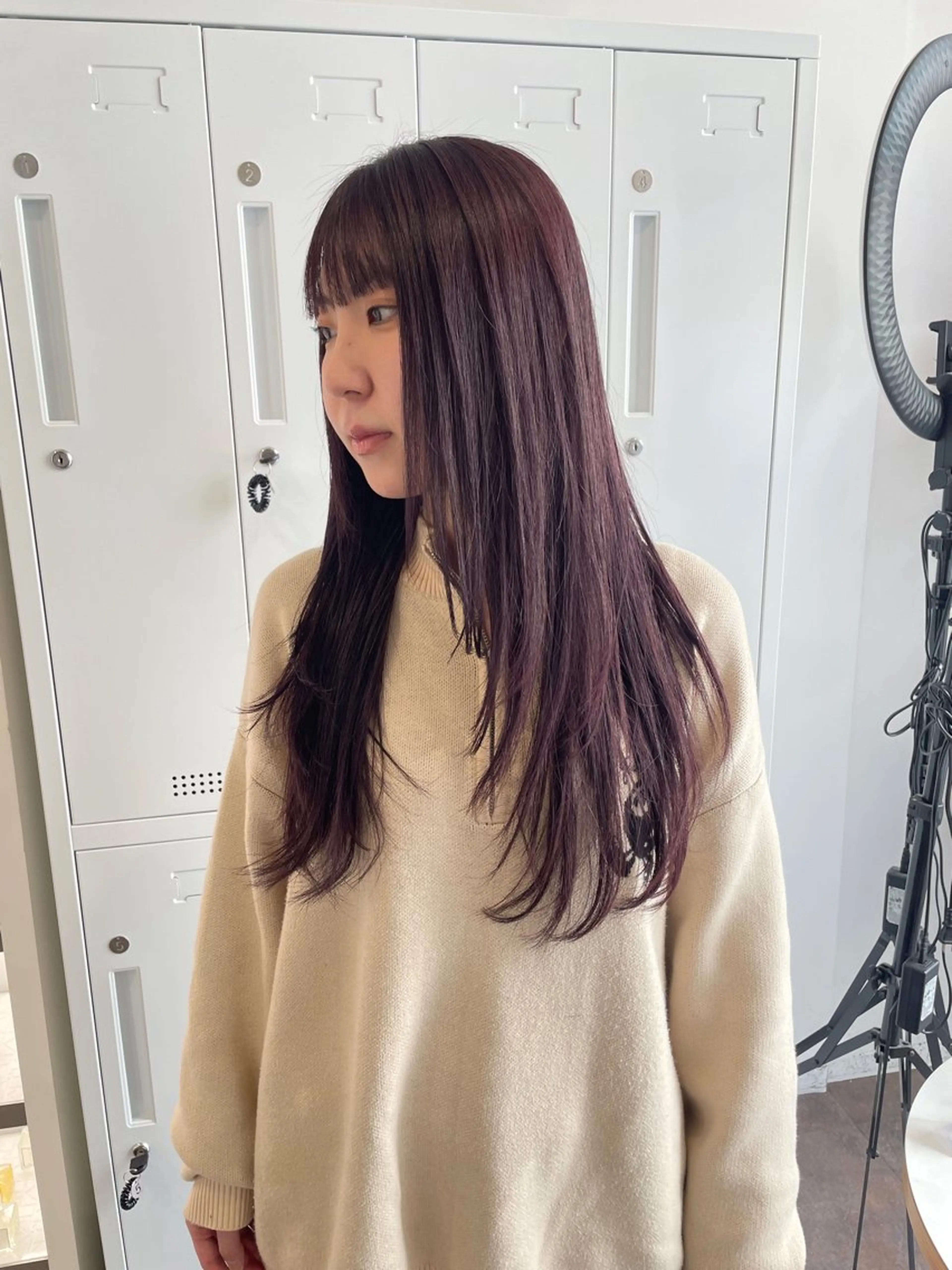 ロング カラー カット ヘアカラー トリートメント ナチュラルカラー 児玉優香のヘアスタイル