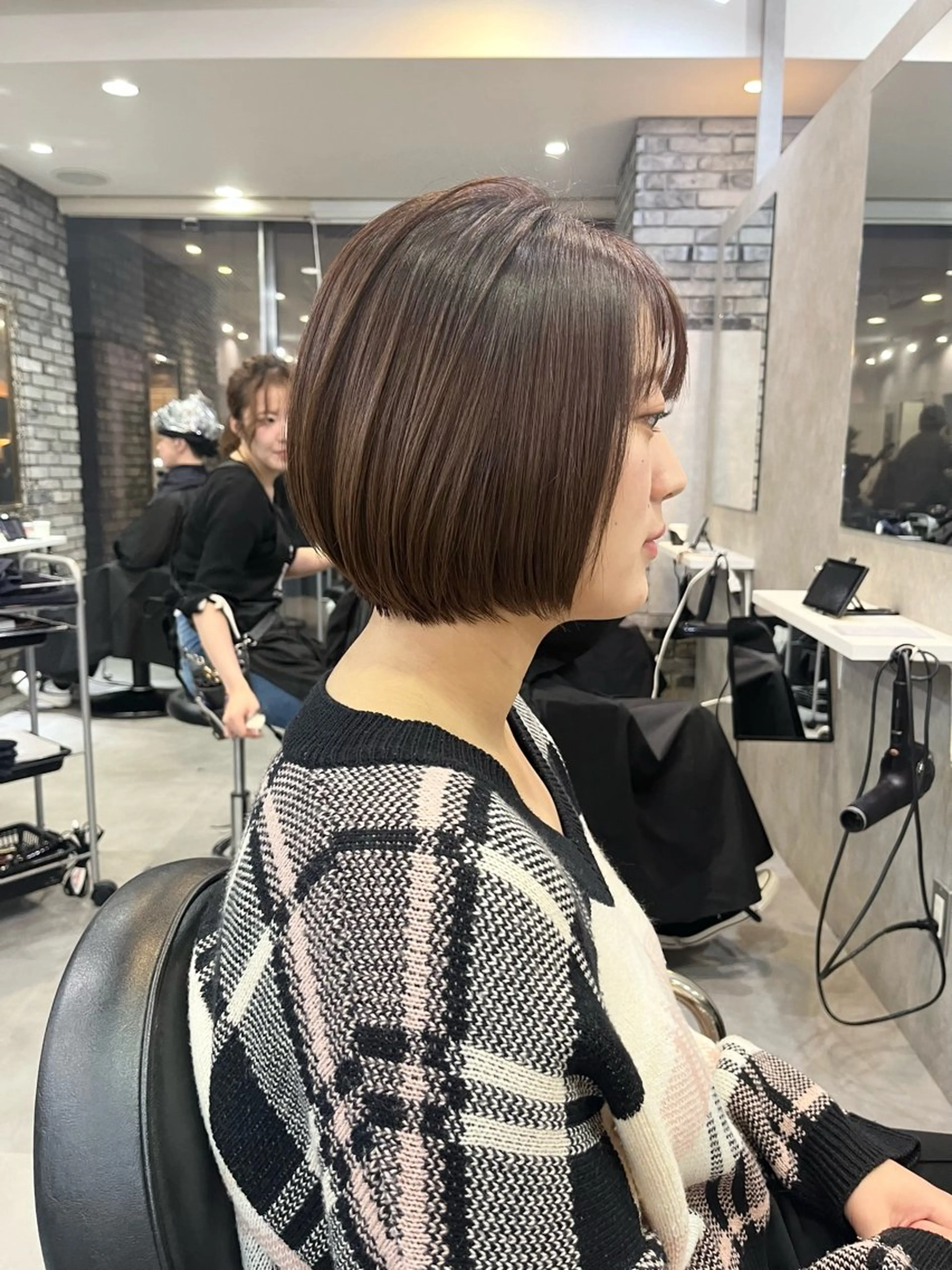 ショート カラー 平尾/高宮/艶カラー /ハイライト/綜一郎のヘアスタイル