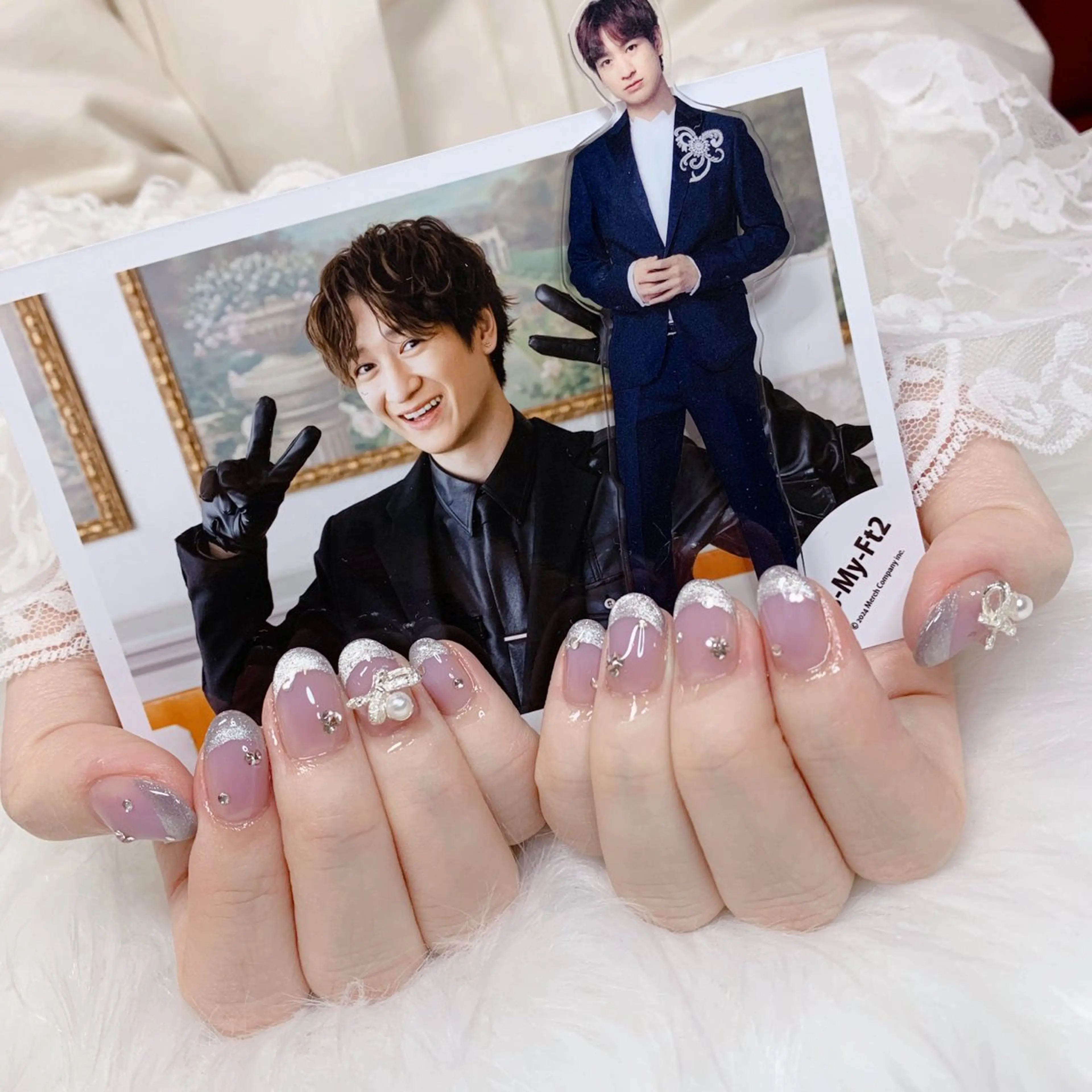 ネイル リボン ハンドネイル La neige* yuki 🐩🌙のネイルデザイン
