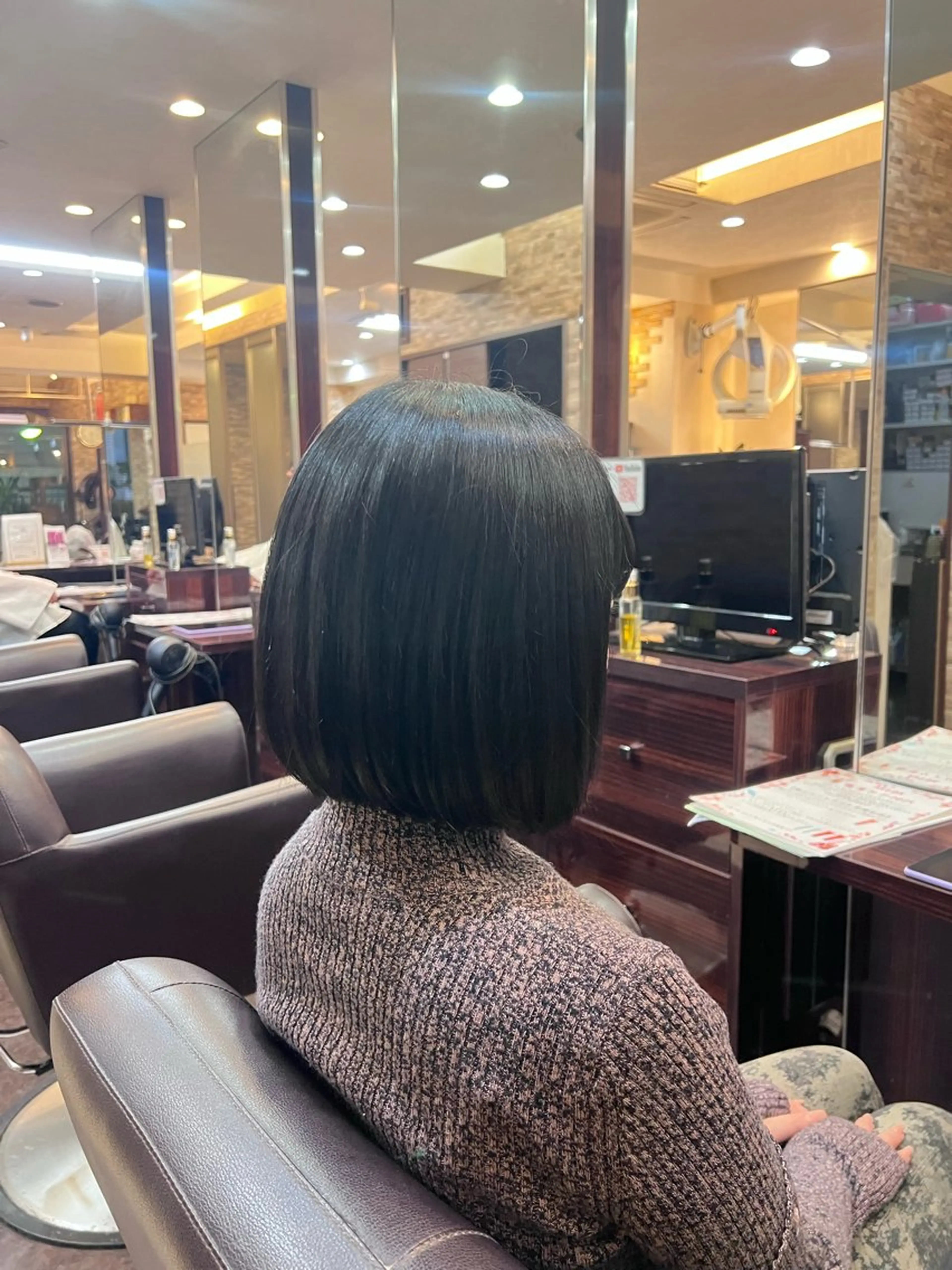 ショート 切りっぱなしボブ ボブ パーマご相談ください 楓(かえで)🦋のヘアスタイル