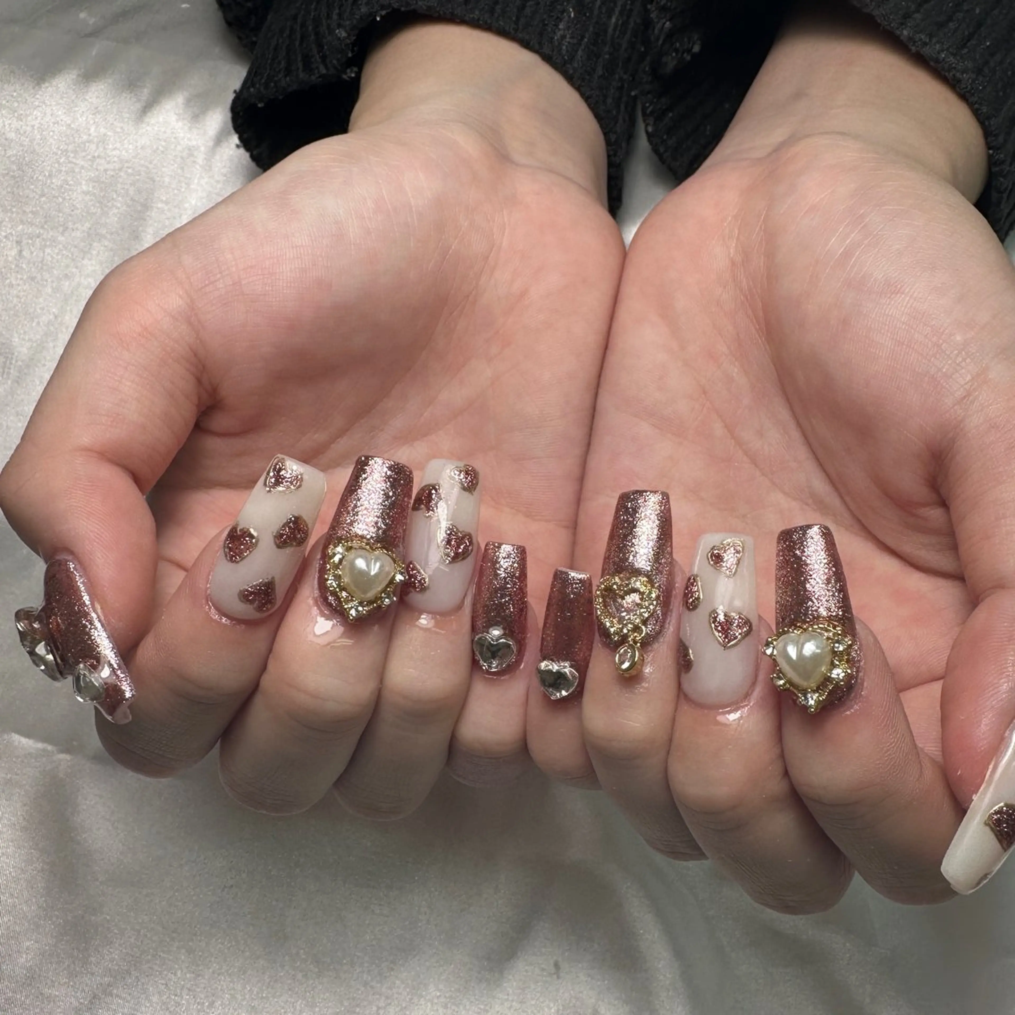 人気No.2❤️ご新規様ジェルオフ無料、持ち込みデザインアートやり放題、パーツつけ放題💝💝の写真