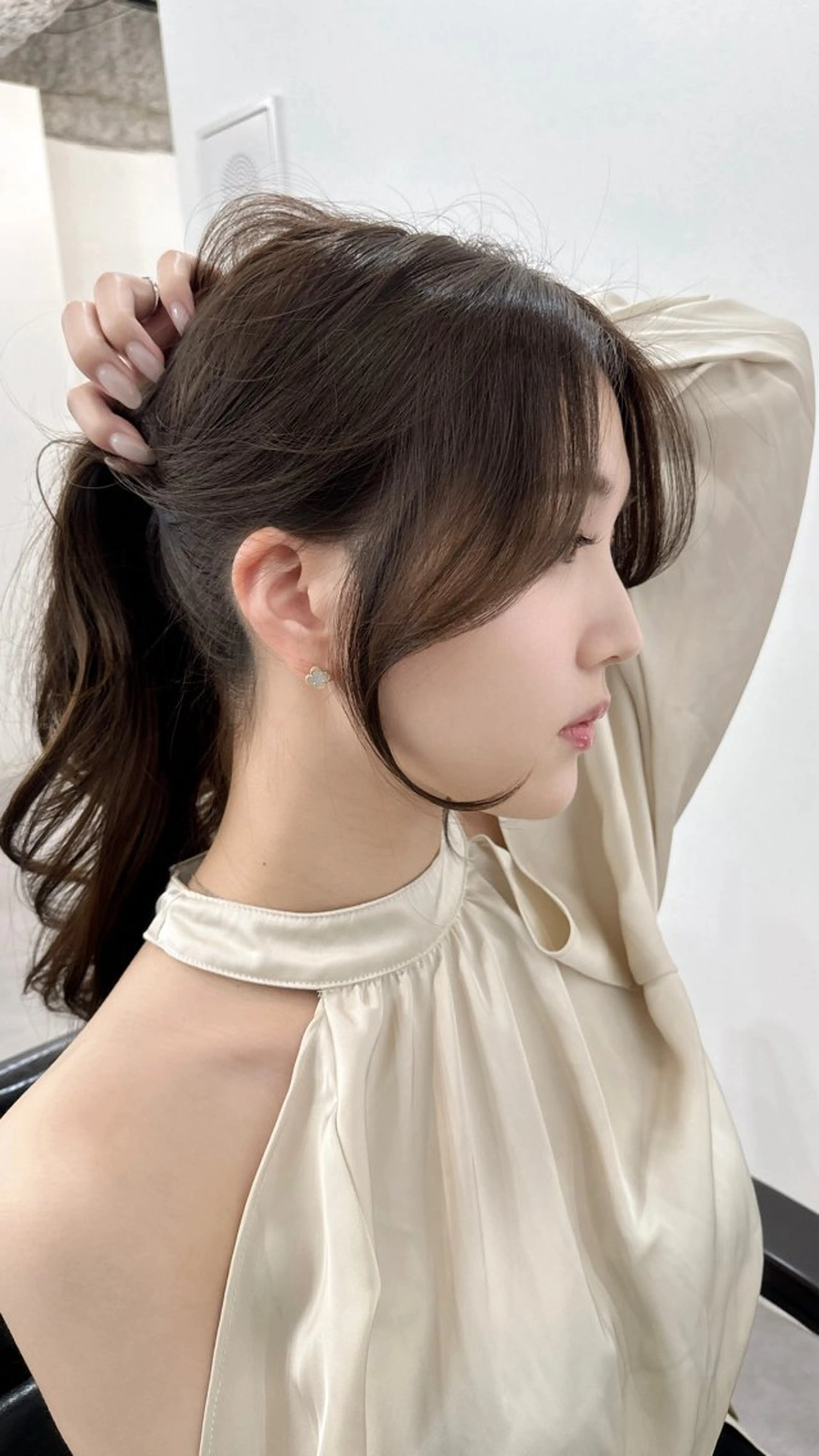 ロング のり🐼顔まわり/ 韓国/レイヤーカットのヘアスタイル