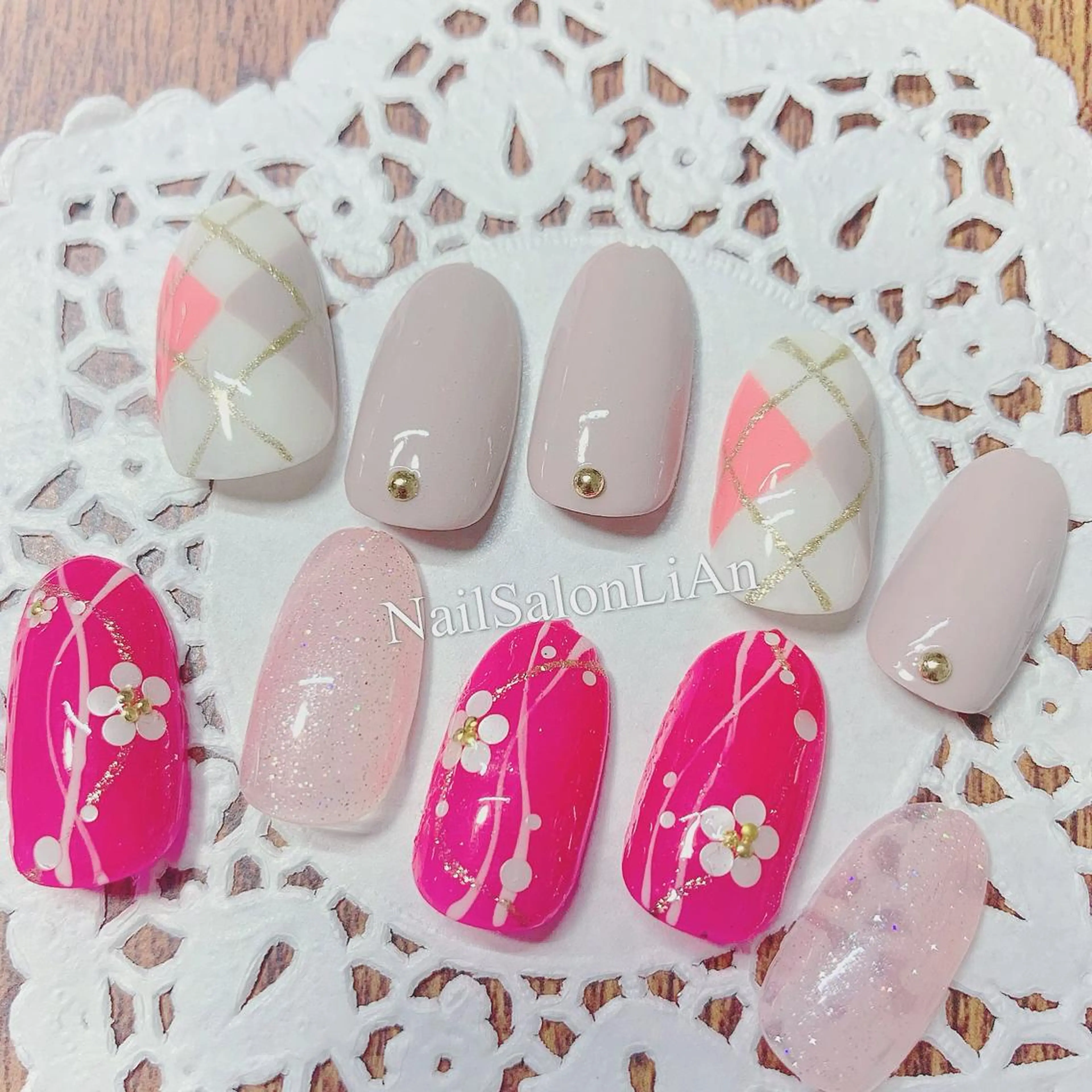 ネイル ハンドネイル NailSalon LiAnのネイルデザイン