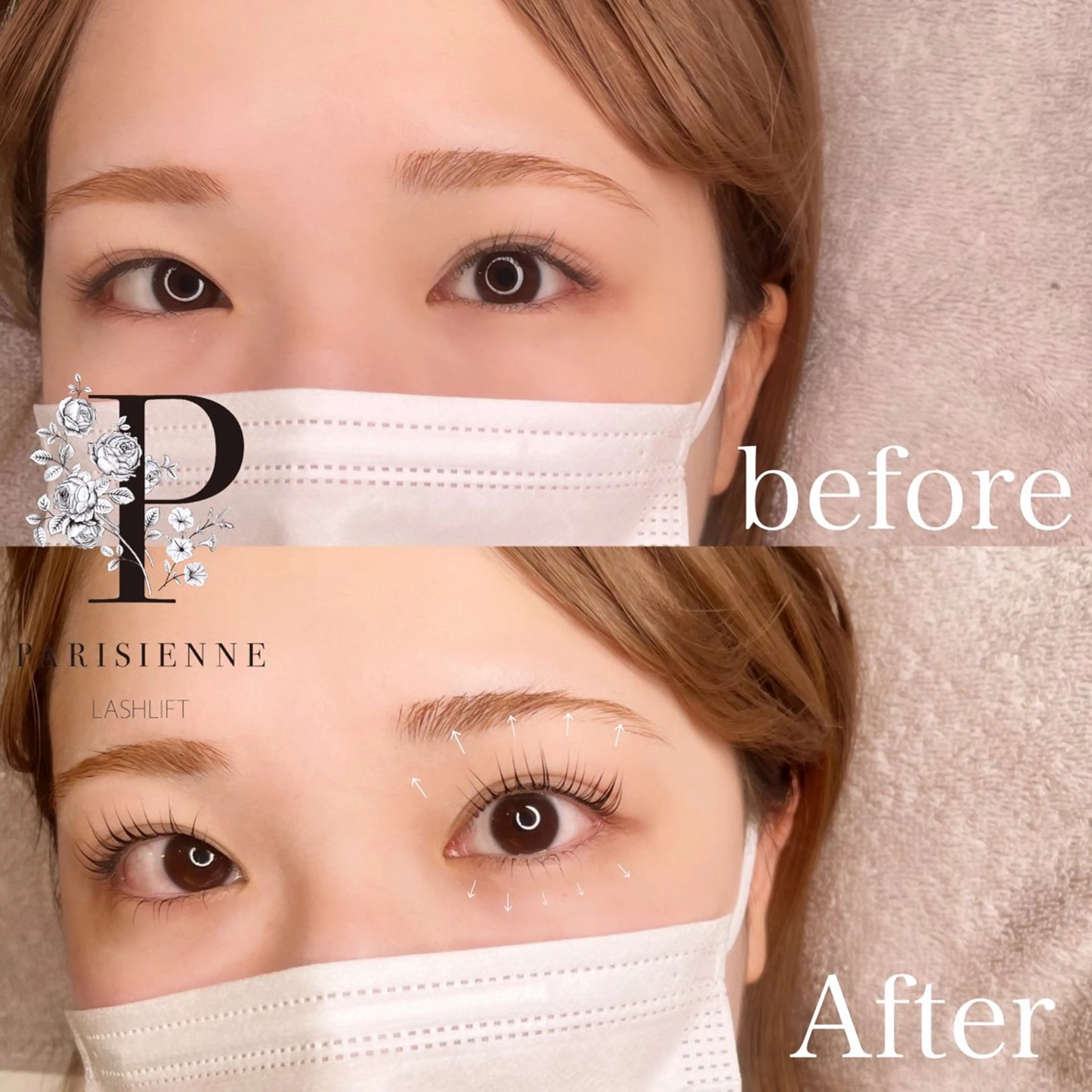 マツエク・マツパ 束感まつ毛 韓国風マツエク パリジェンヌラッシュリフト 一重×まつ毛パーマ マツパ 心斎橋🤍韓国.美眉 パリジェンヌ R..のマツエク・マツパデザイン