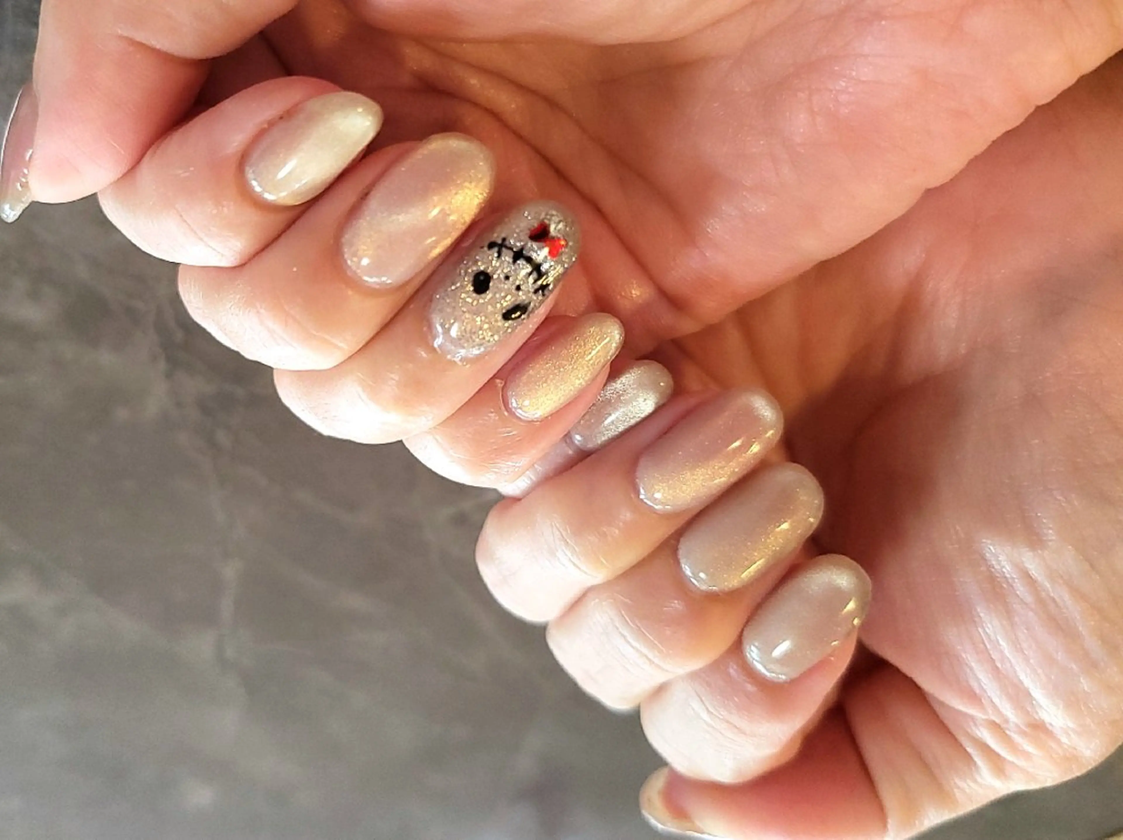 ネイル ハロウィン シンプルネイル ハンドネイル フットネイル ハンドケア 心斎橋Salon Epokkuのネイルデザイン