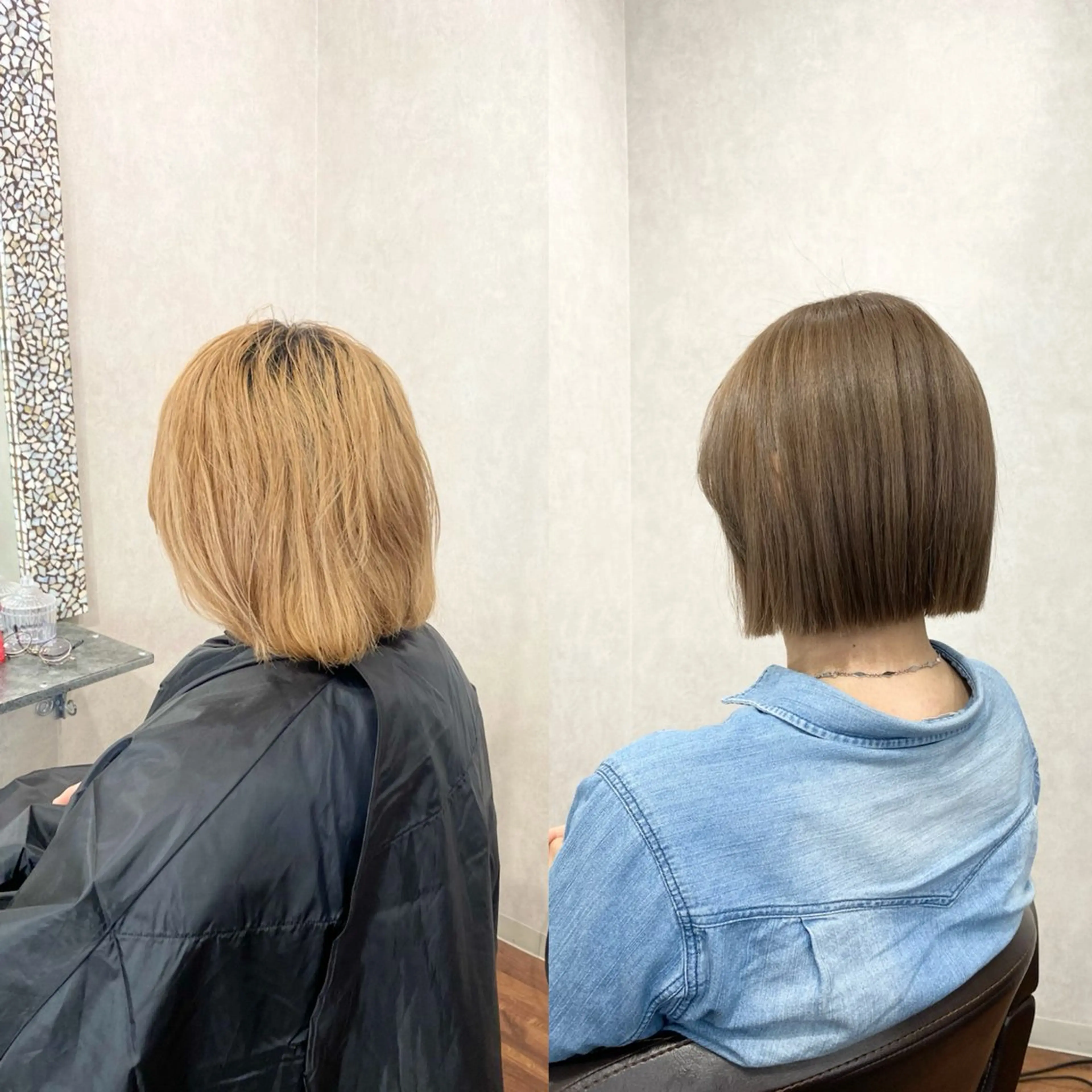 ミディアム カット ヘアカラー トリートメント ＳＨＩ ＺＵのヘアスタイル