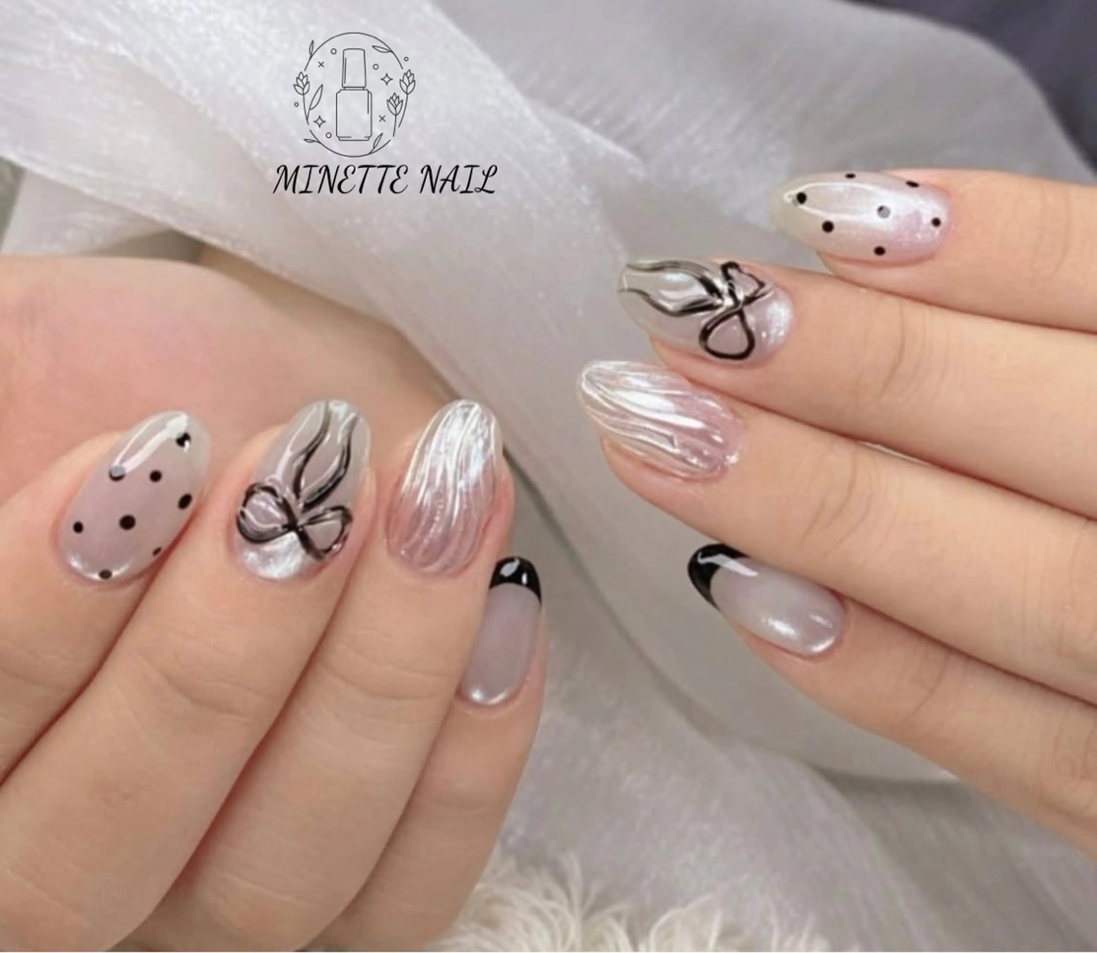 ネイル ハンドネイル Minette nailHuongのネイルデザイン