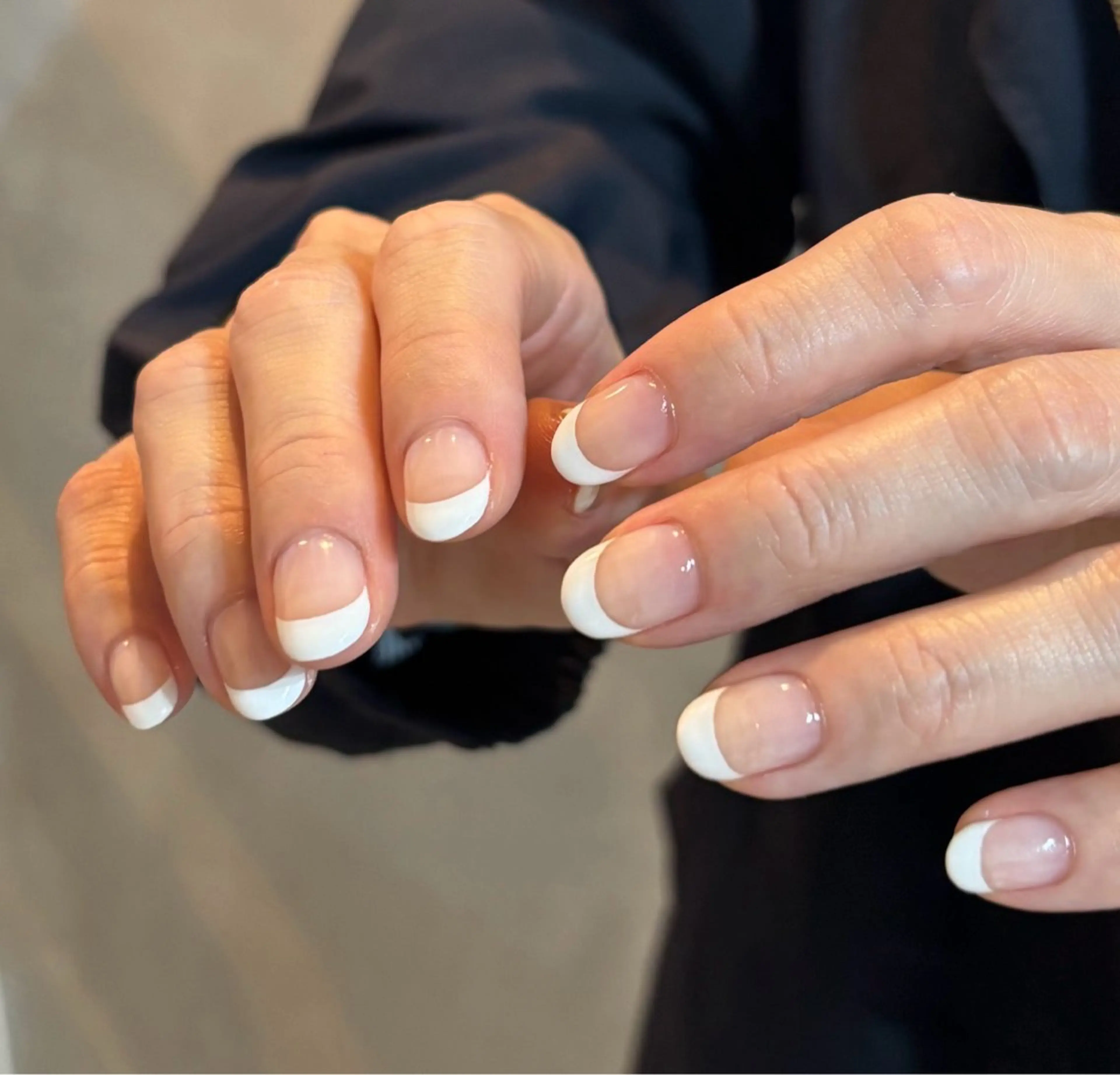 【オフあり】クリアベース＋フレンチ |  ハンド・フットどちらでもOKの写真