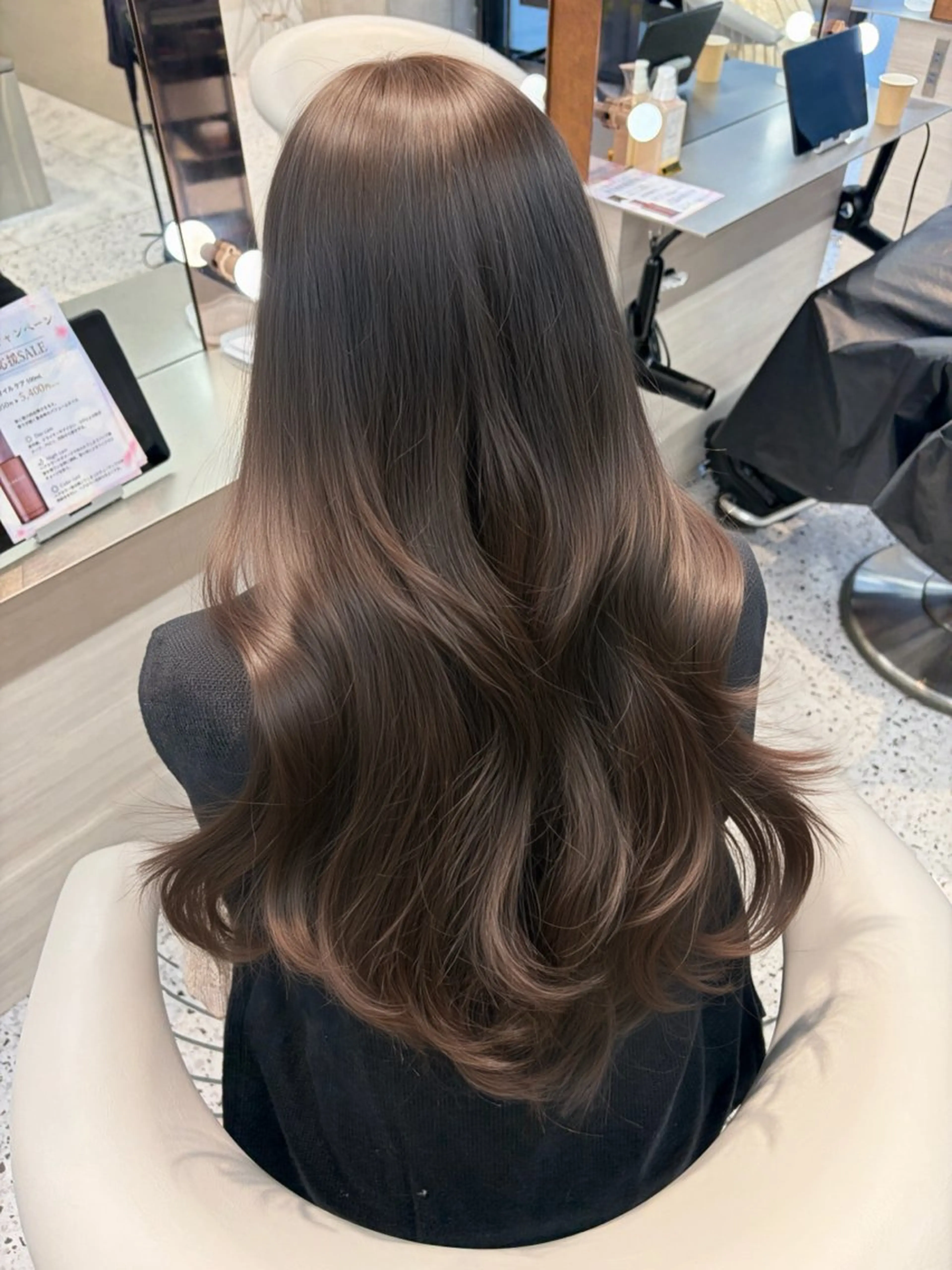 ロング カット ヘアカラー トリートメント 似合わせレイヤー / minami ⟡.·のヘアスタイル