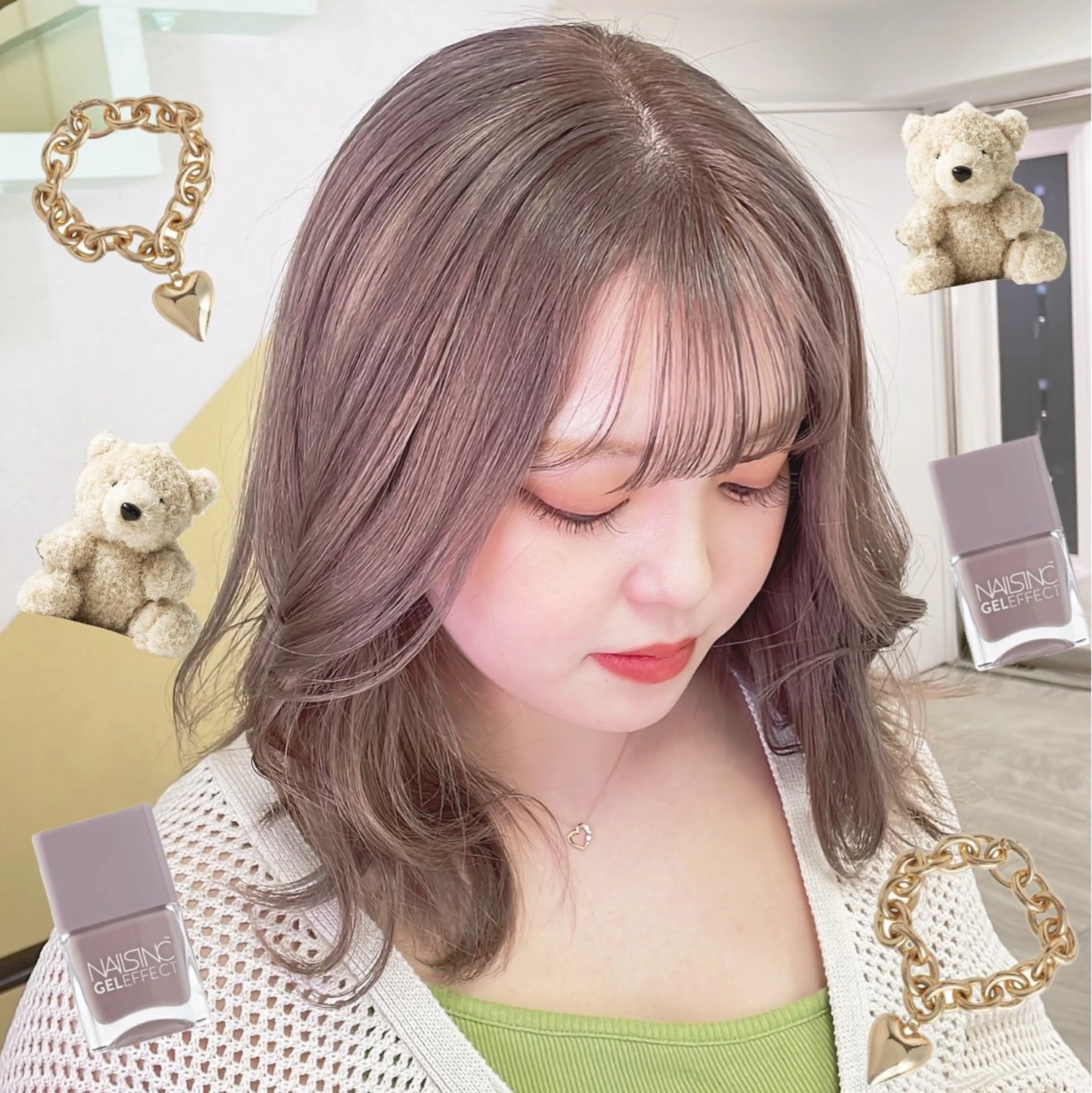 カラー ヘアカラー トリートメント 渋谷:インナーカラー ／🍒エリカ🍒のヘアスタイル