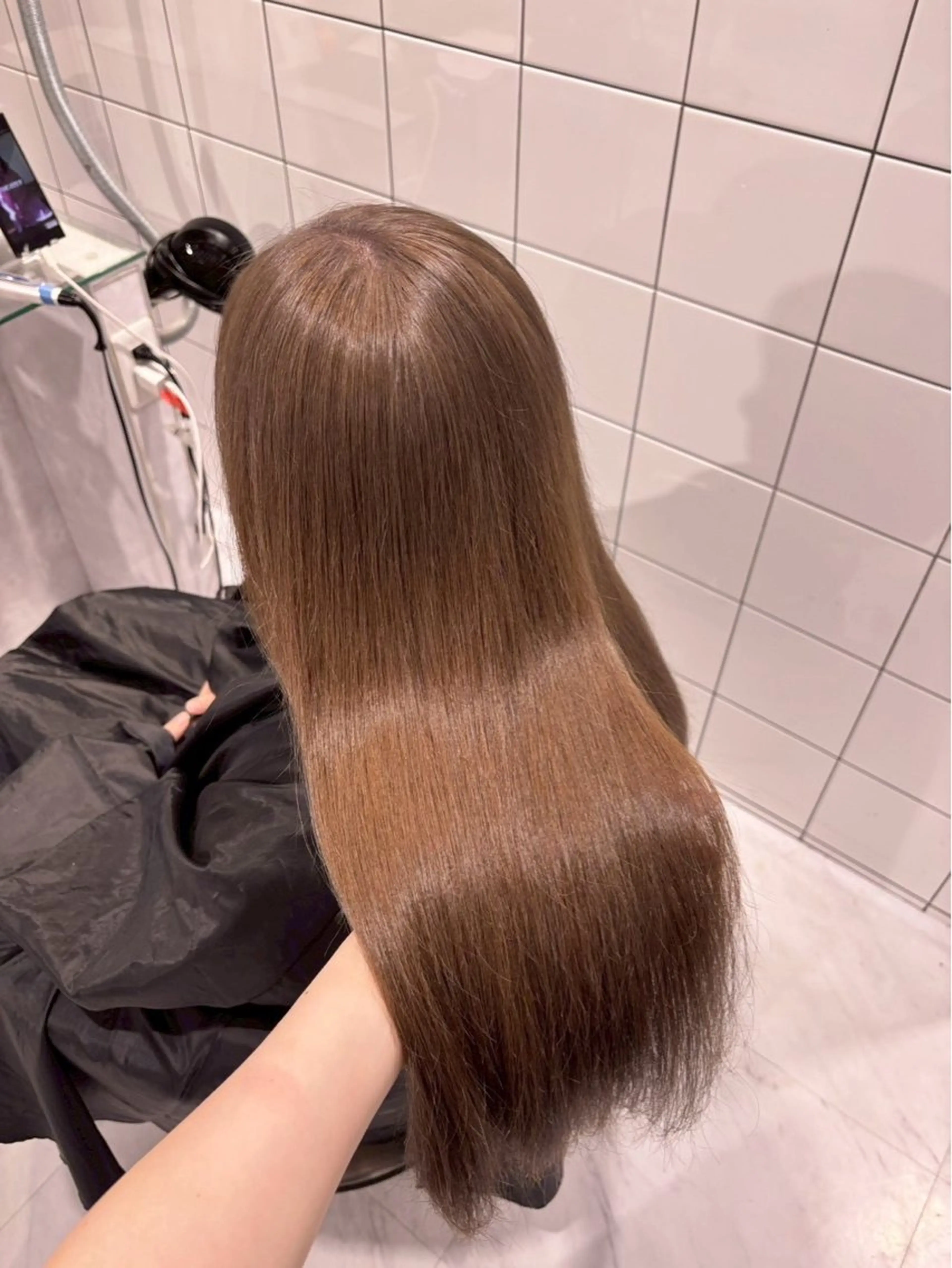 ロング トリートメント 韓国ワンホン透明感 カラー✨🖤ここあのヘアスタイル