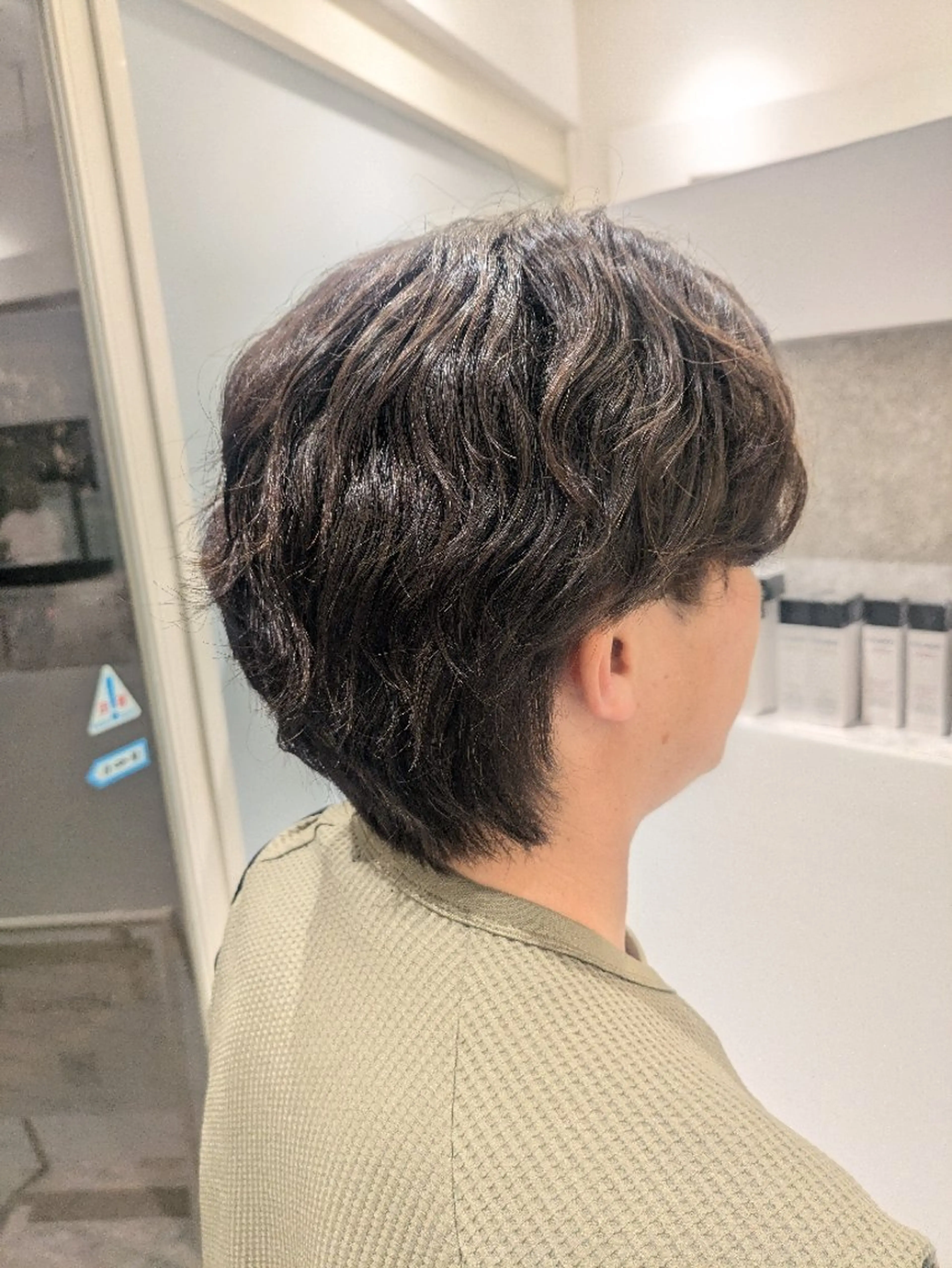 メンズ パーマ 森下 栞奈のヘアスタイル