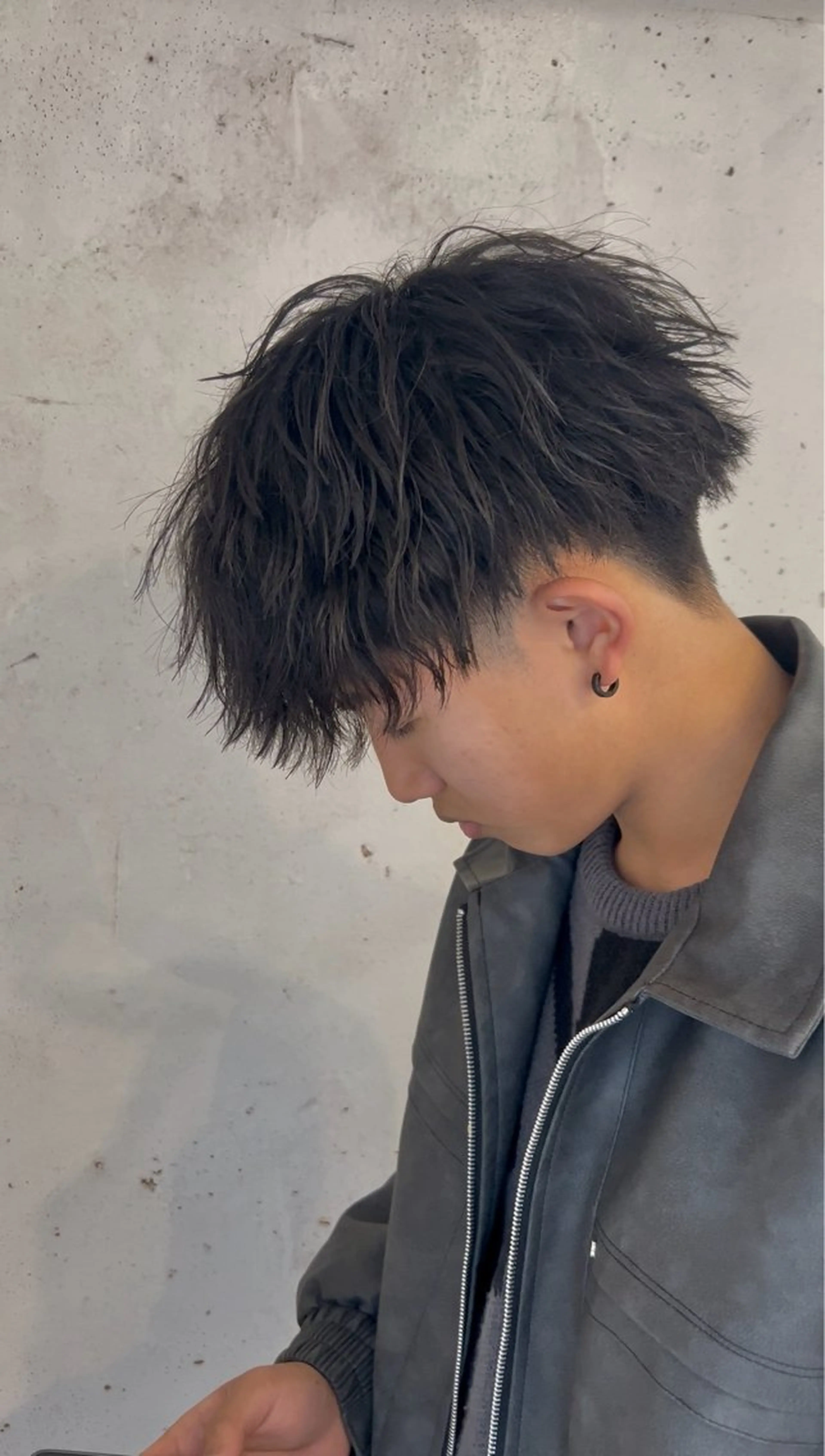 ショート カット パーマ メンズ特化美容師 ‼️　永留　卓己のヘアスタイル