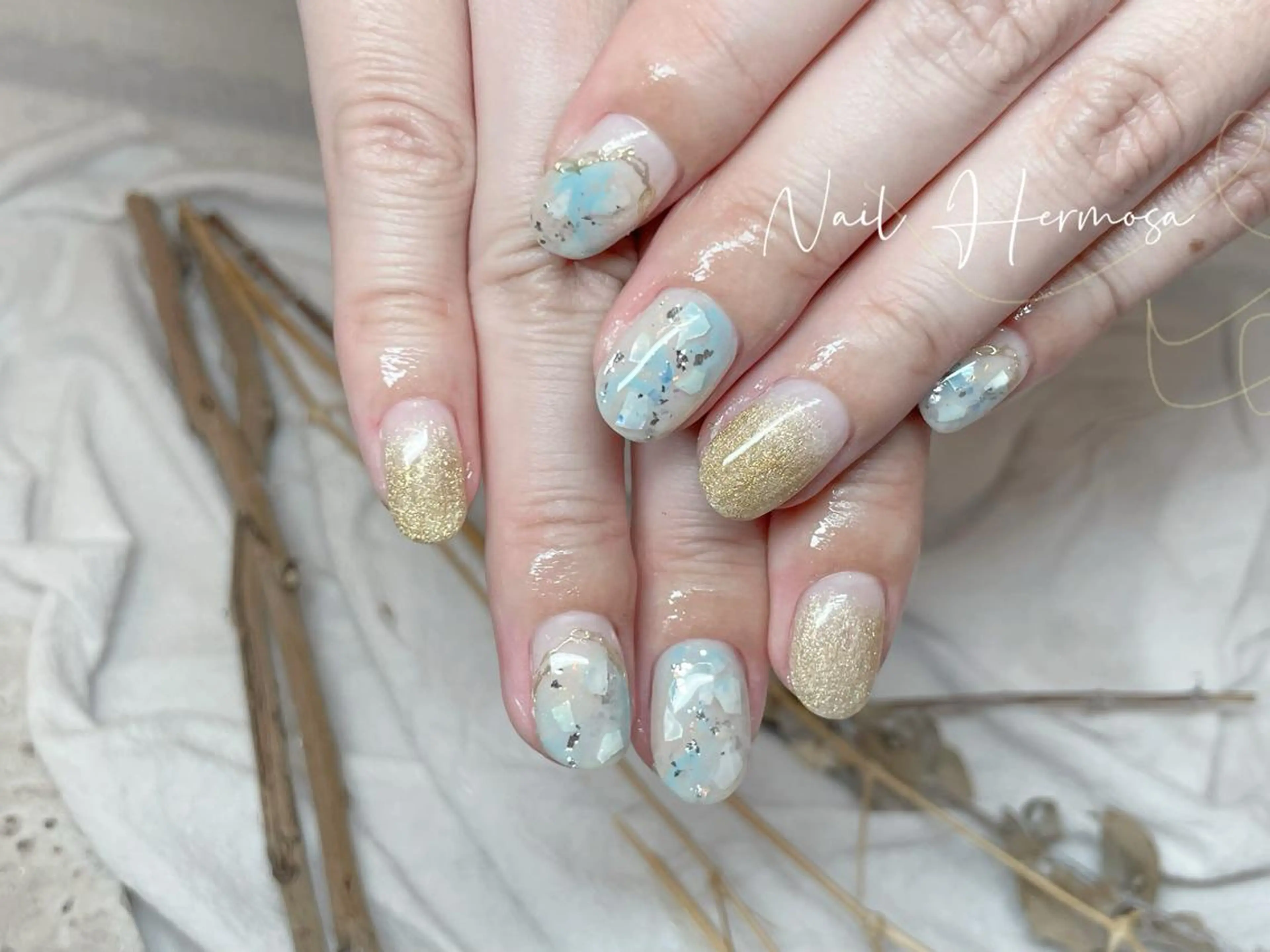 ネイル 長さ出し フラッシュネイル フットネイル ジェルネイル マグネットネイル ハンドネイル ネイル エルモサのネイルデザイン