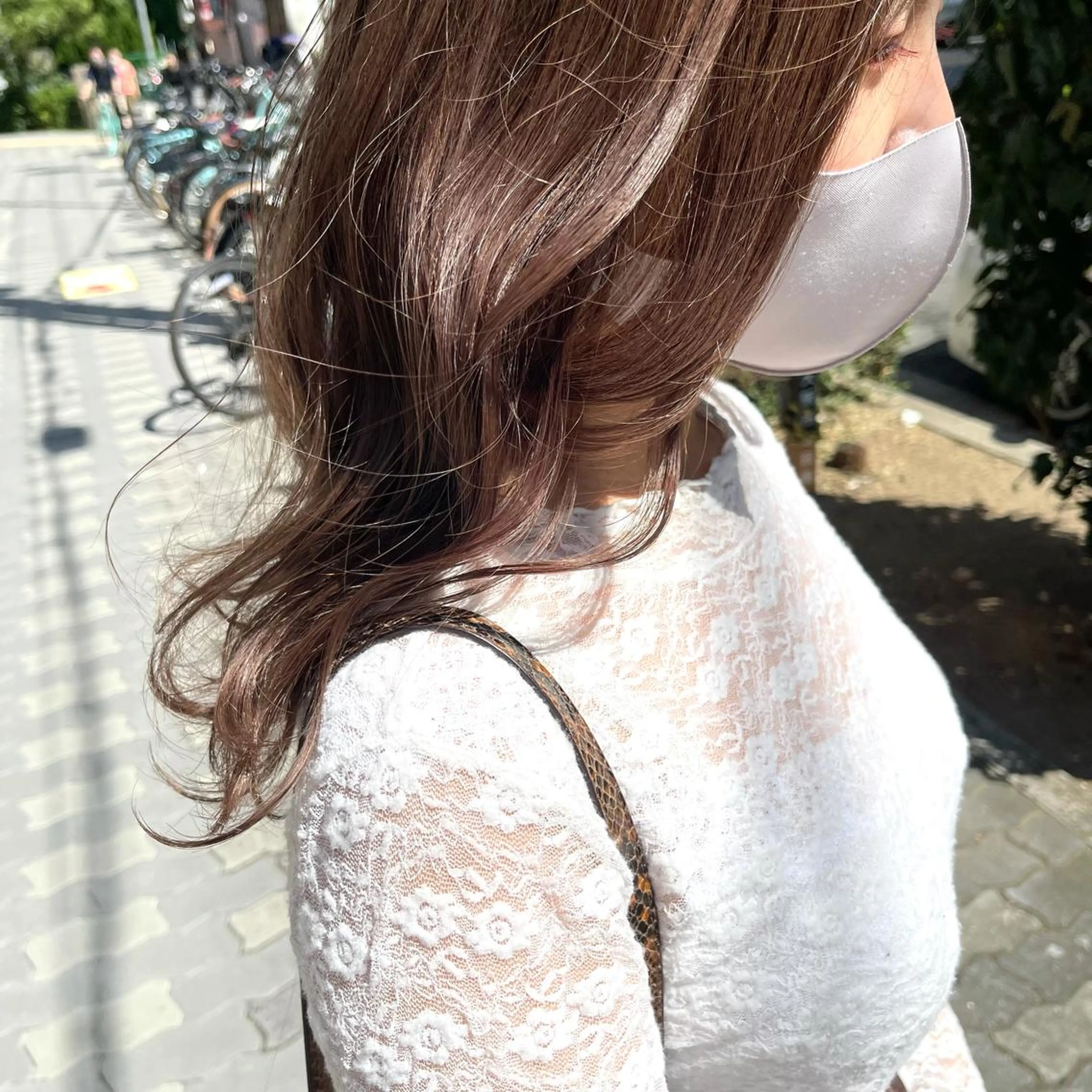 セミロング カラー ヘアカラー UMEDA FIGAROのヘアスタイル