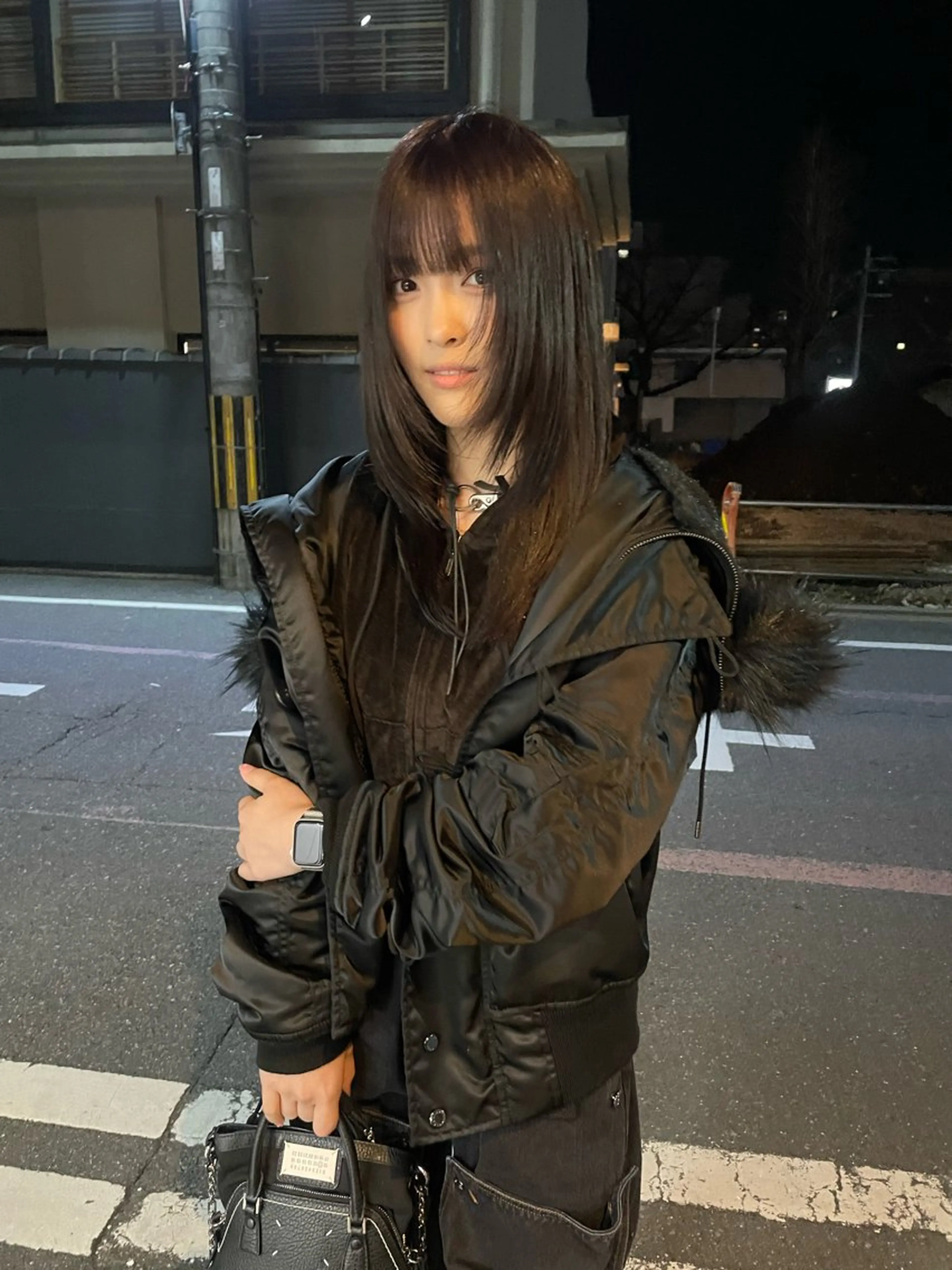 ロング カラー ハイレイヤー レイヤーカット マツダ レンのヘアスタイル