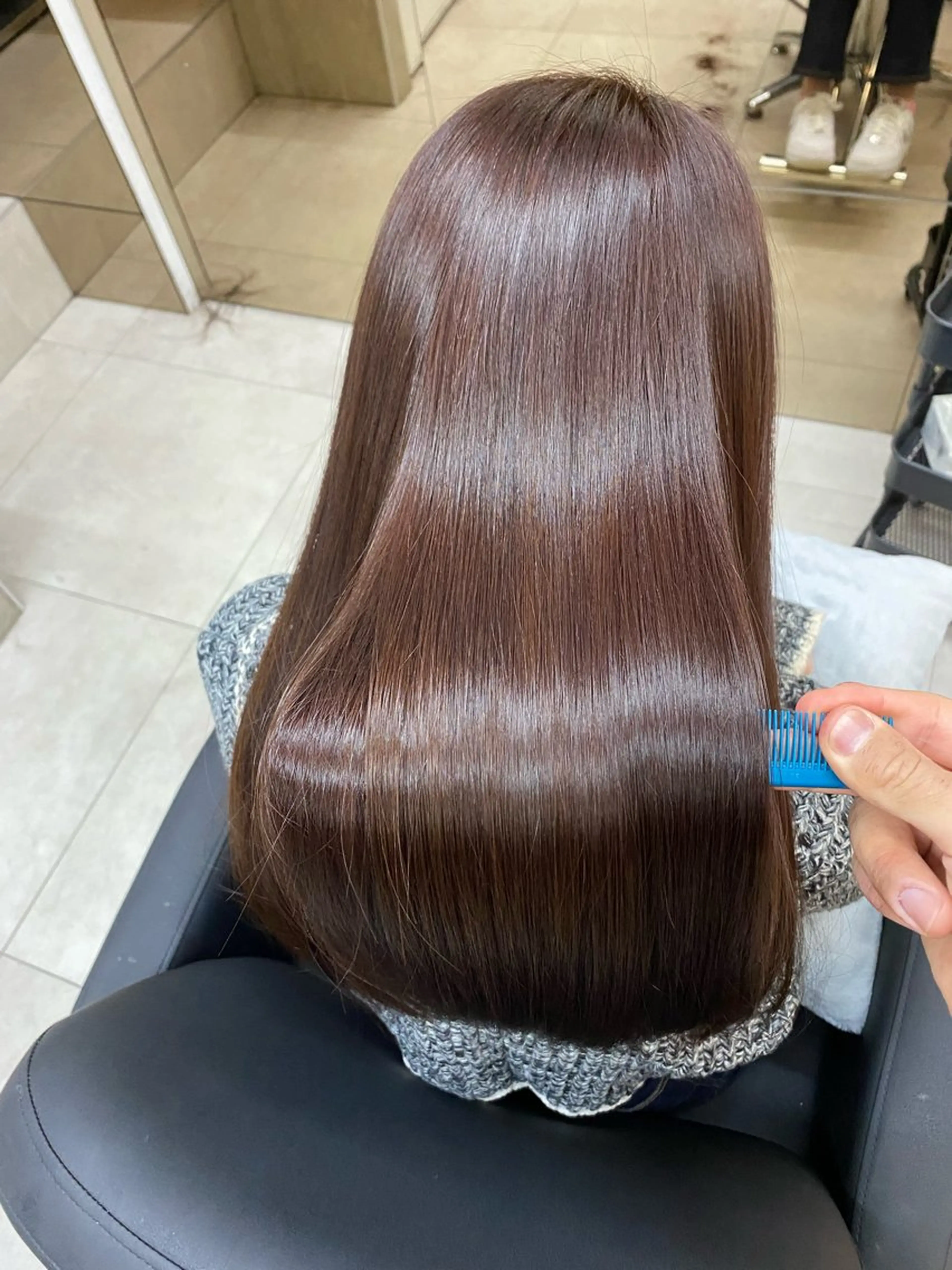 セミロング カラー ヘアカラー トリートメント 「似合わせ/髪質改善 《ワタル》」のヘアスタイル