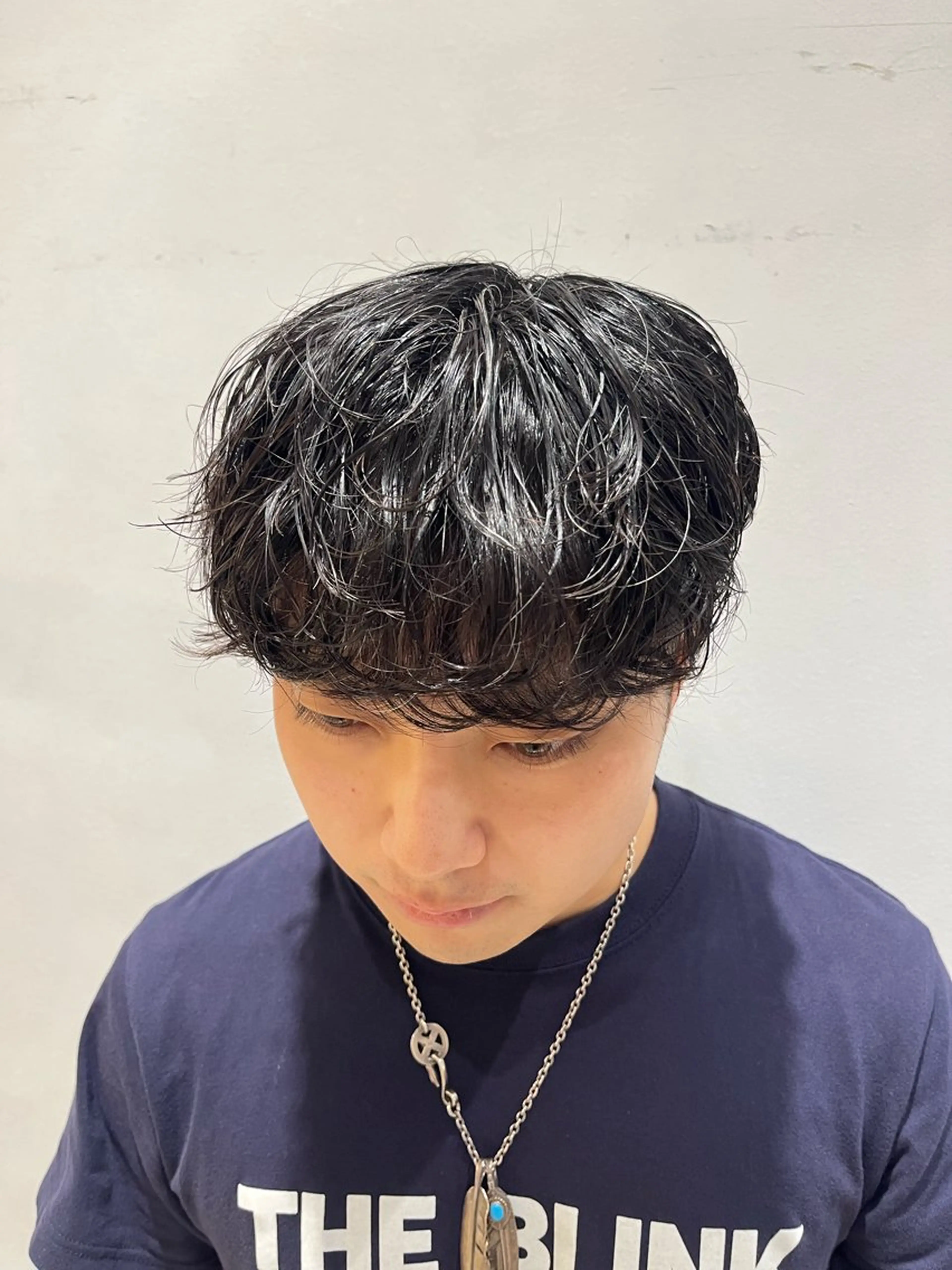 ショート パーマ メンズ 波巻きパーマ 🟦メンズ特化🟦 たかしま　あさひのヘアスタイル