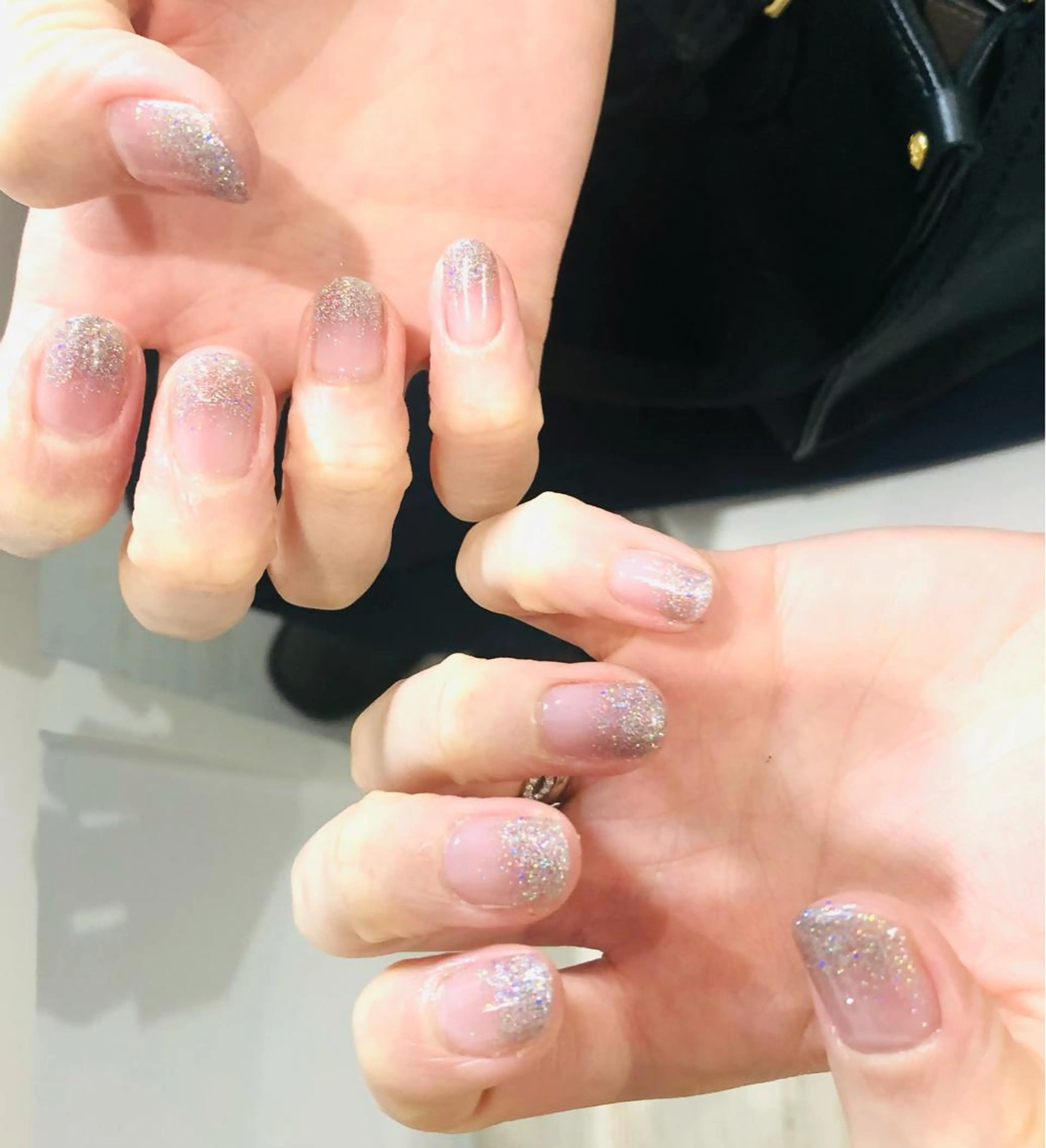 ネイル ラメ(グリッター) ラメグラデーション H3 hitoのネイルデザイン