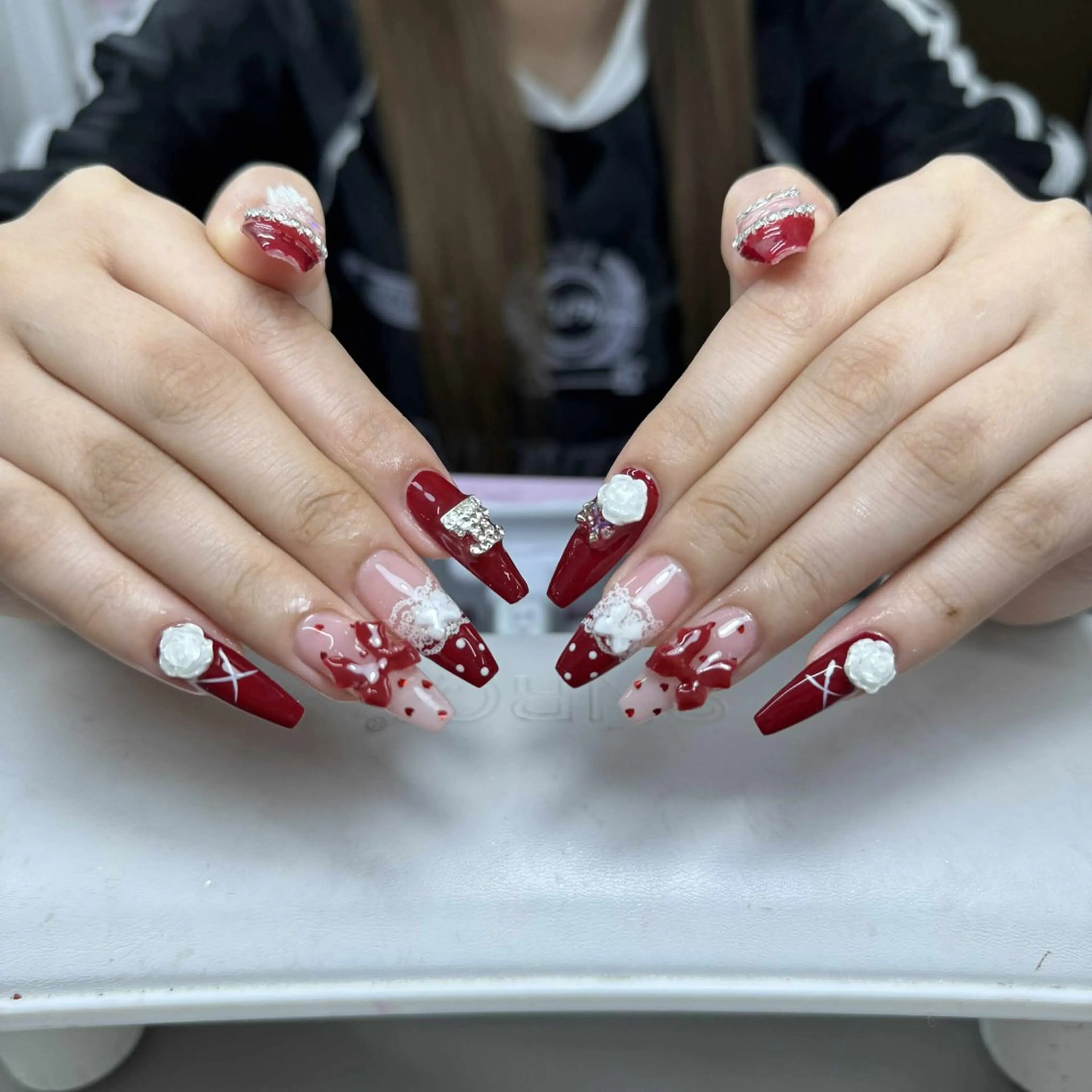 ネイル アートネイル ジェルネイル キラキラネイル 持ち込み シンプルネイル ぱん ちゃんのネイルデザイン