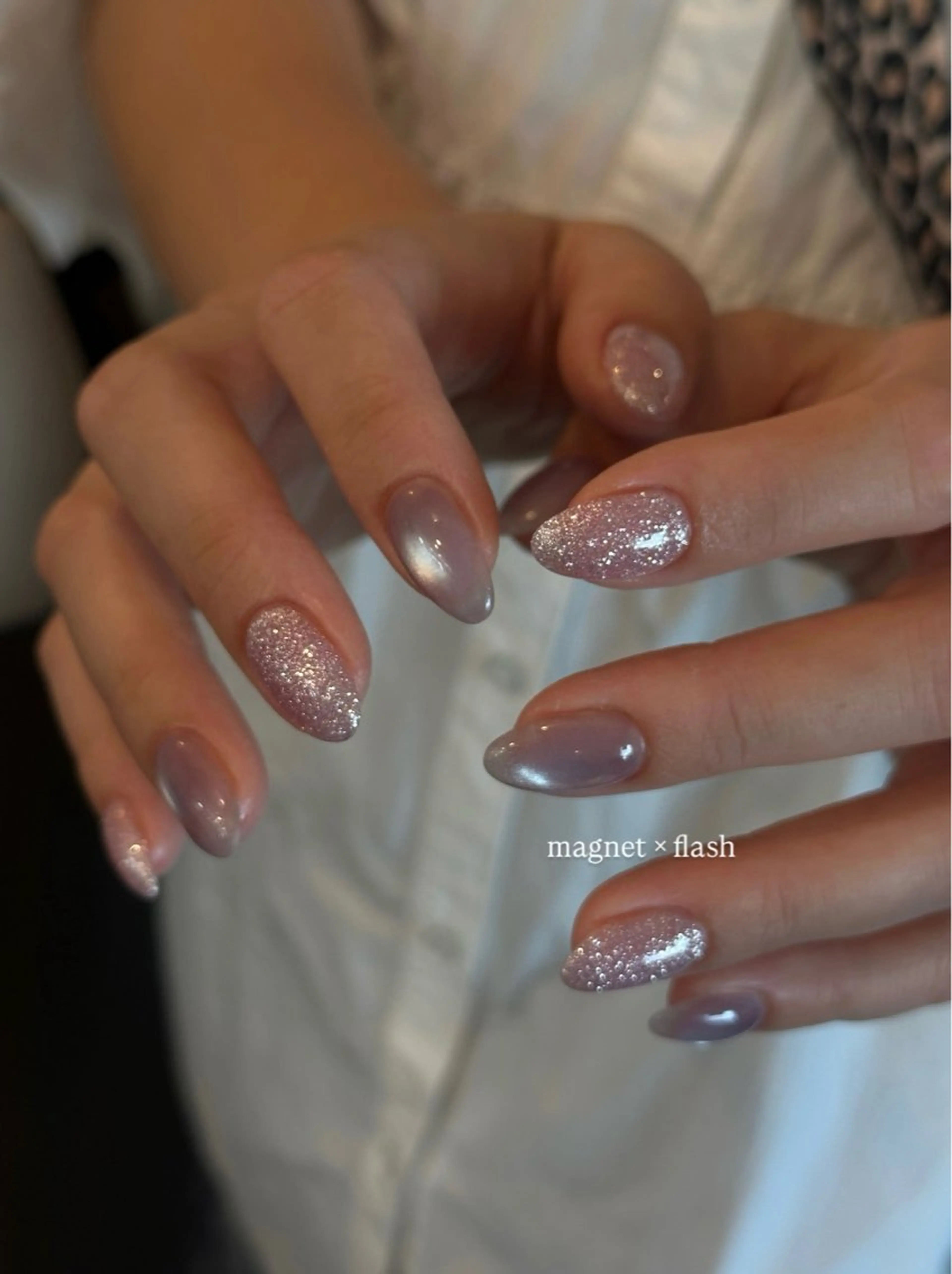 ネイル フラッシュネイル フラッシュマグ atelier design Amiのネイルデザイン