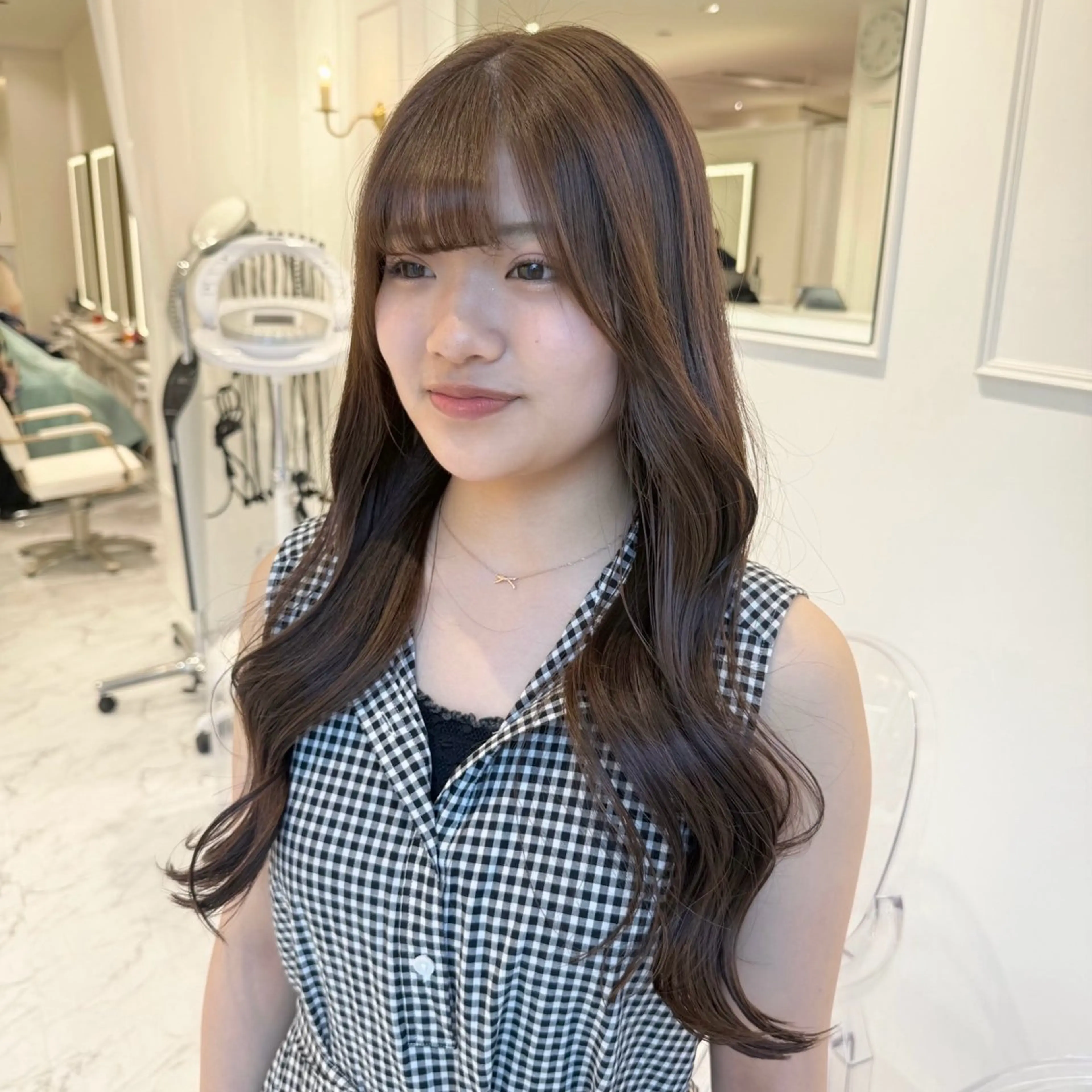 ロング カラー ケアカラー ParveMix いしいまお🌼のヘアスタイル