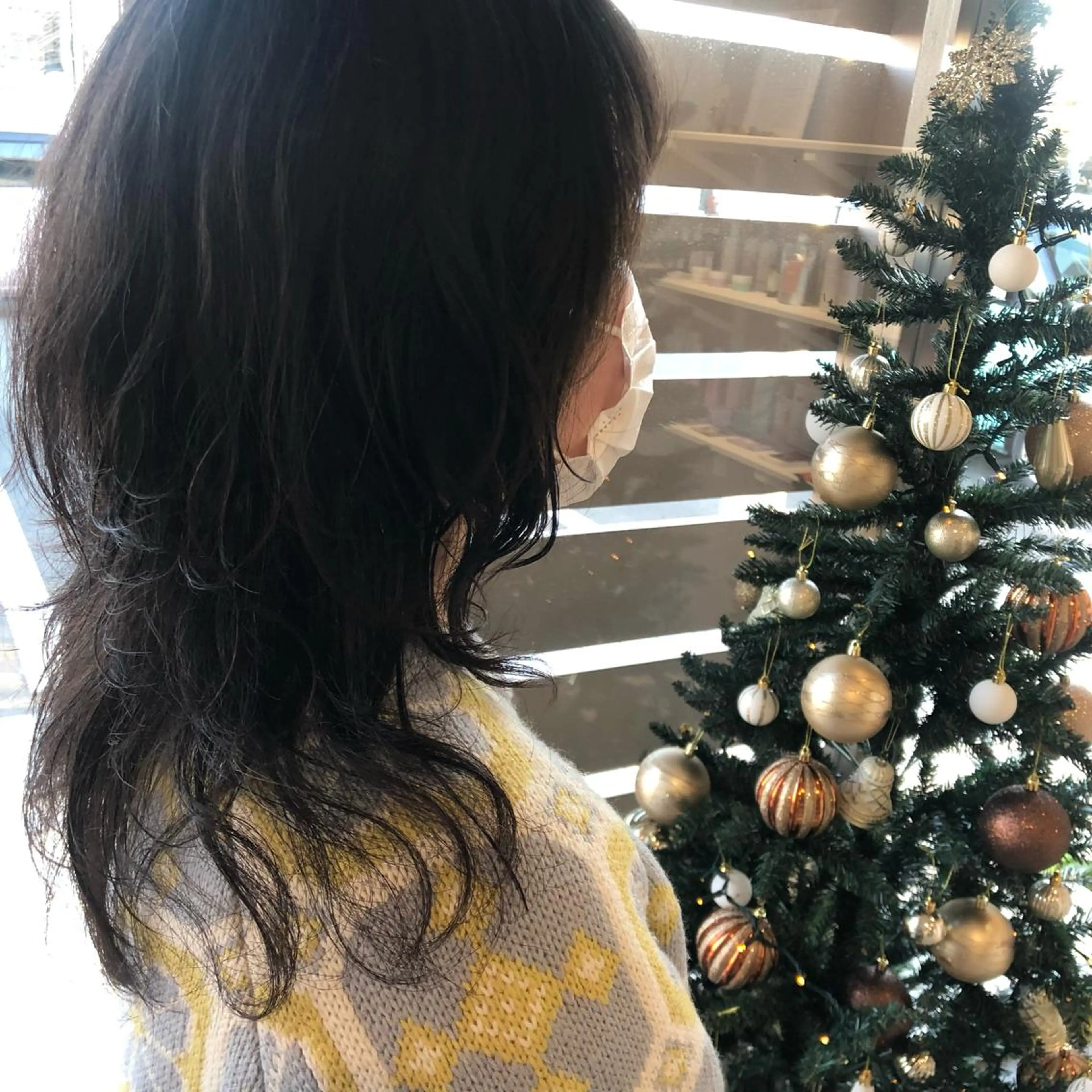 ミディアム ミディアムパーマ ウルフカット 堀越 エリのヘアスタイル
