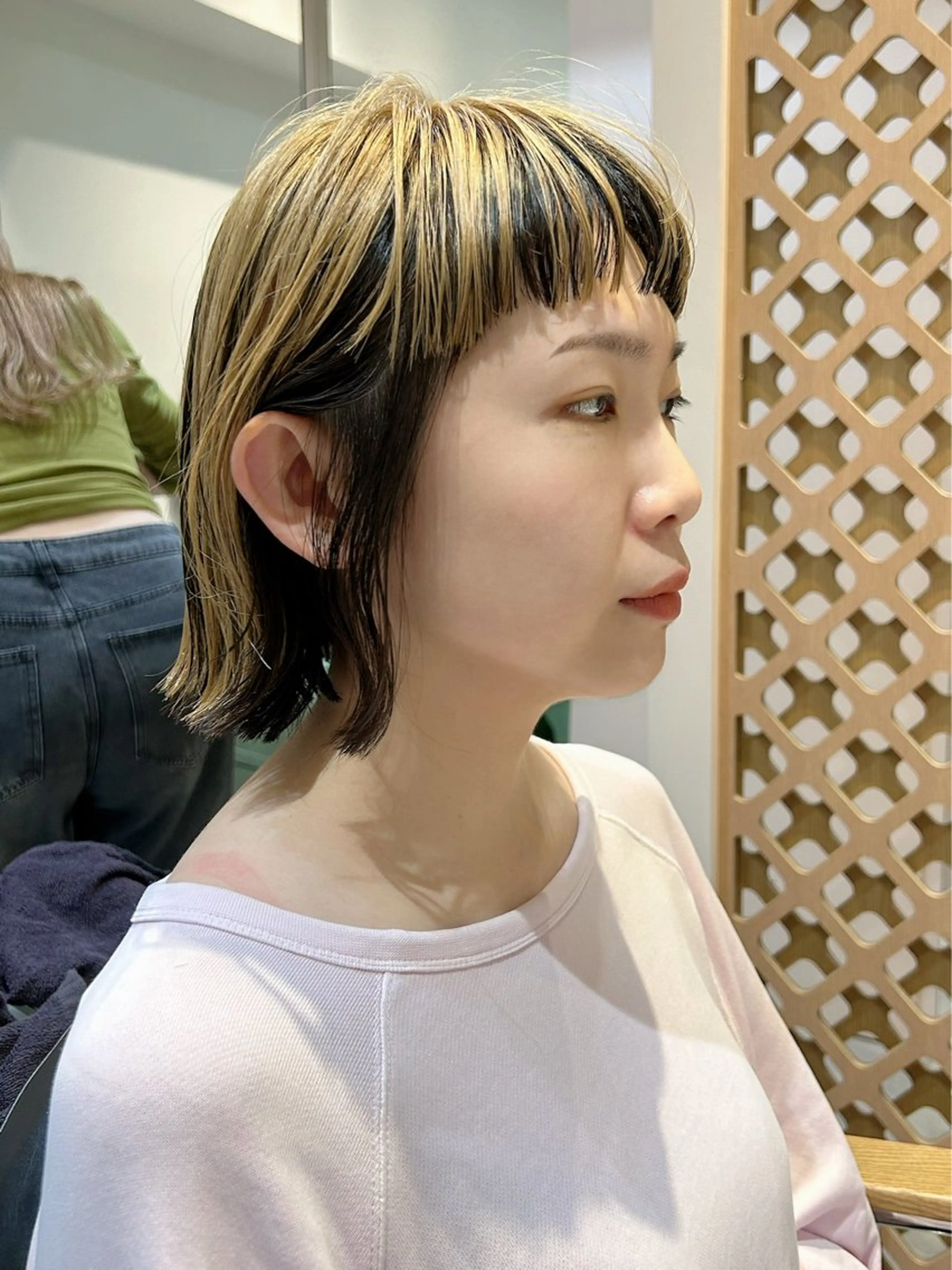 ミディアム カラー デザインカラー ボブ マンツーマン施術✂︎ machikaのヘアスタイル