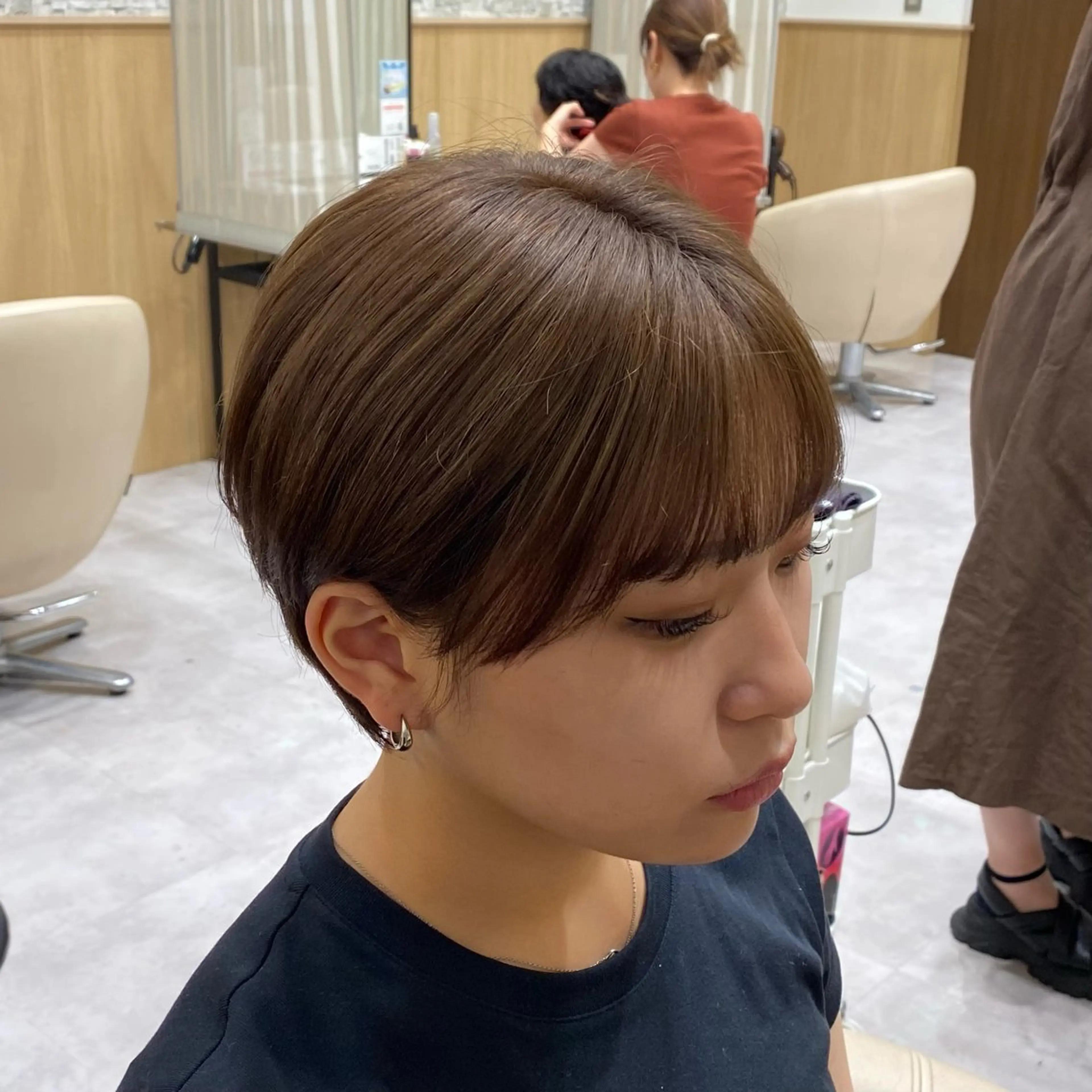 【レディースカット＋ワンカラー🥀】#レディースカット#カラー#韓国ヘア#ブリーチ無しカラーの写真