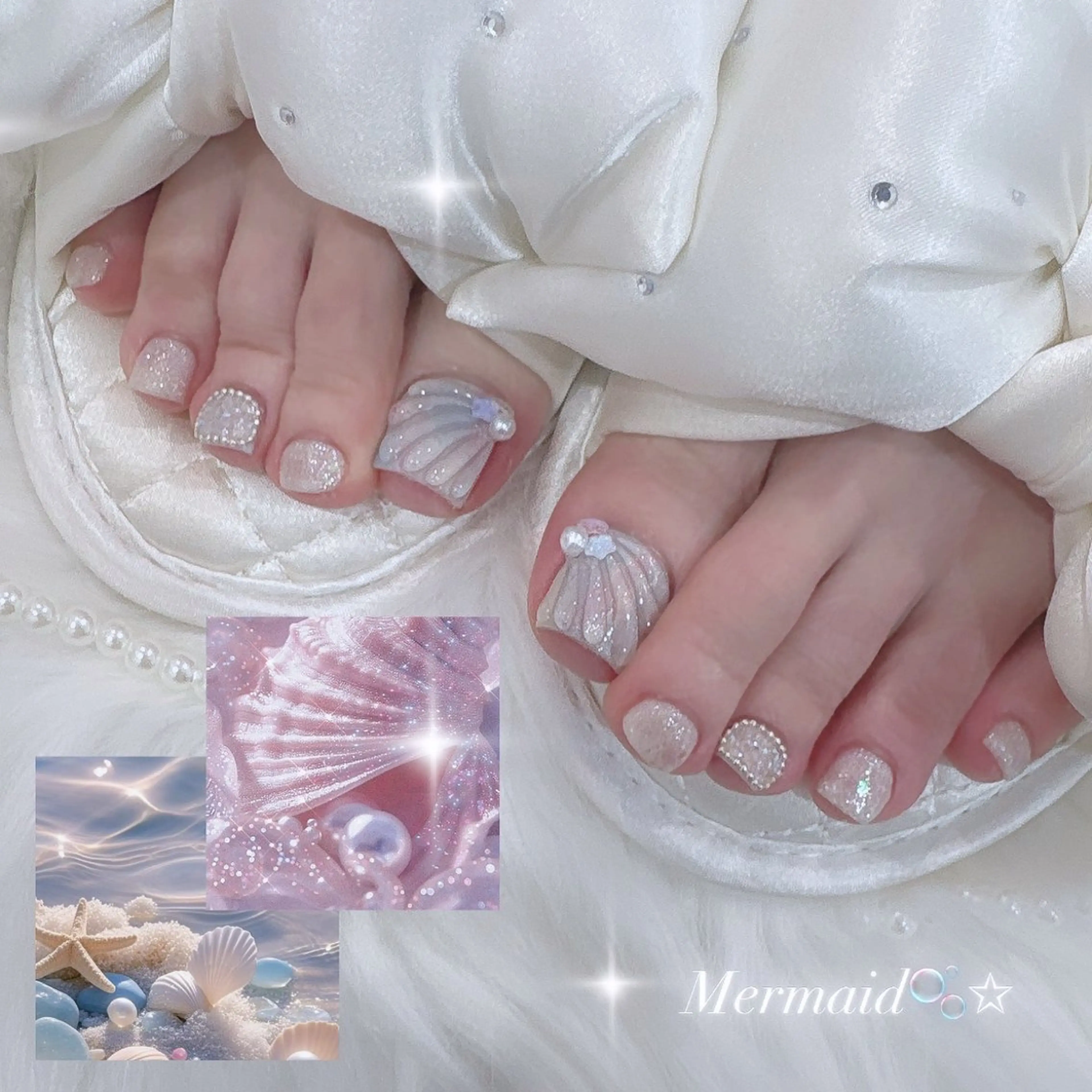 ネイル フットネイル フットネイル Marinnail Hibikiのネイルデザイン