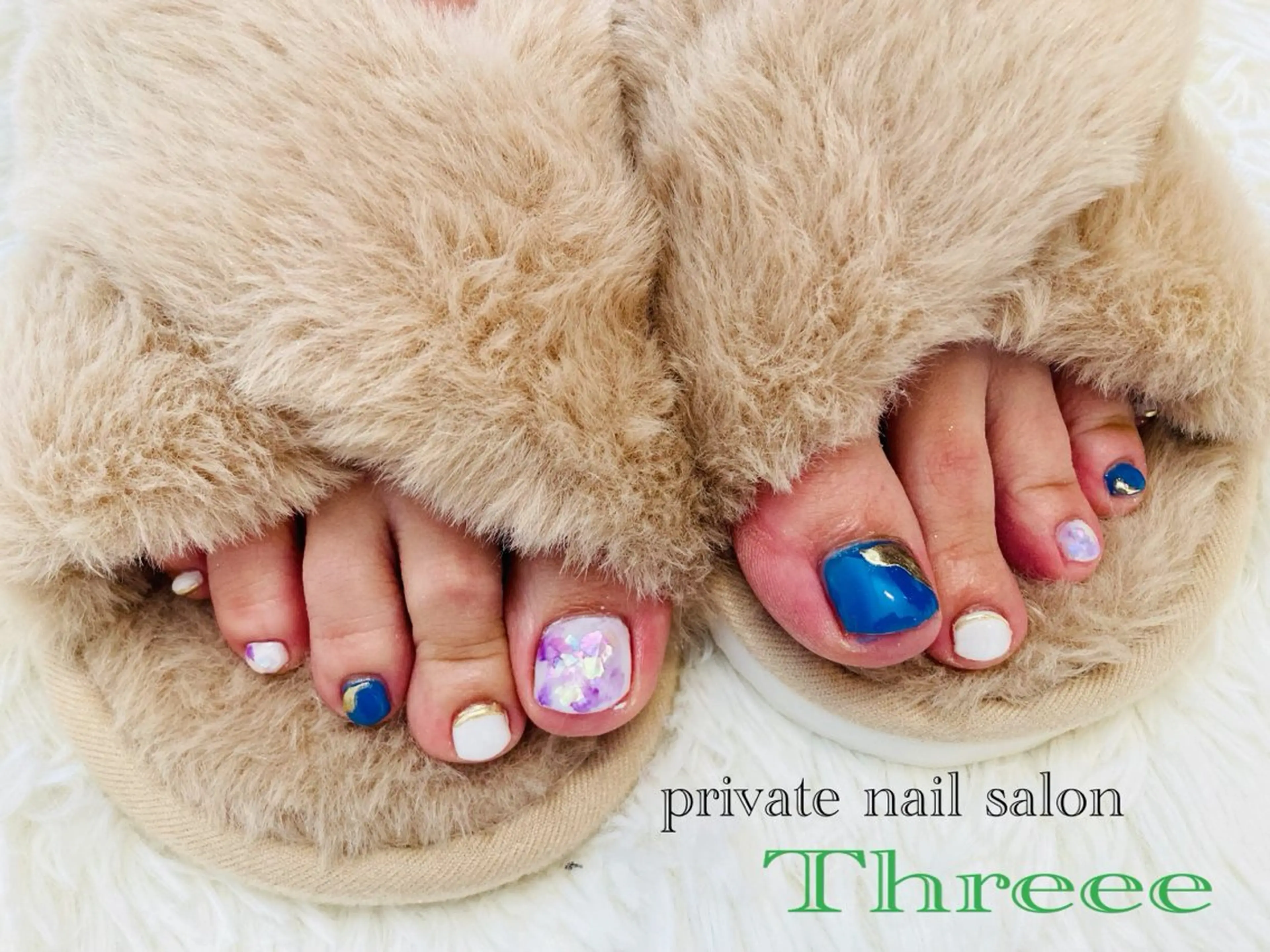 ネイル フットネイル Nail salon - Threee　-のネイルデザイン