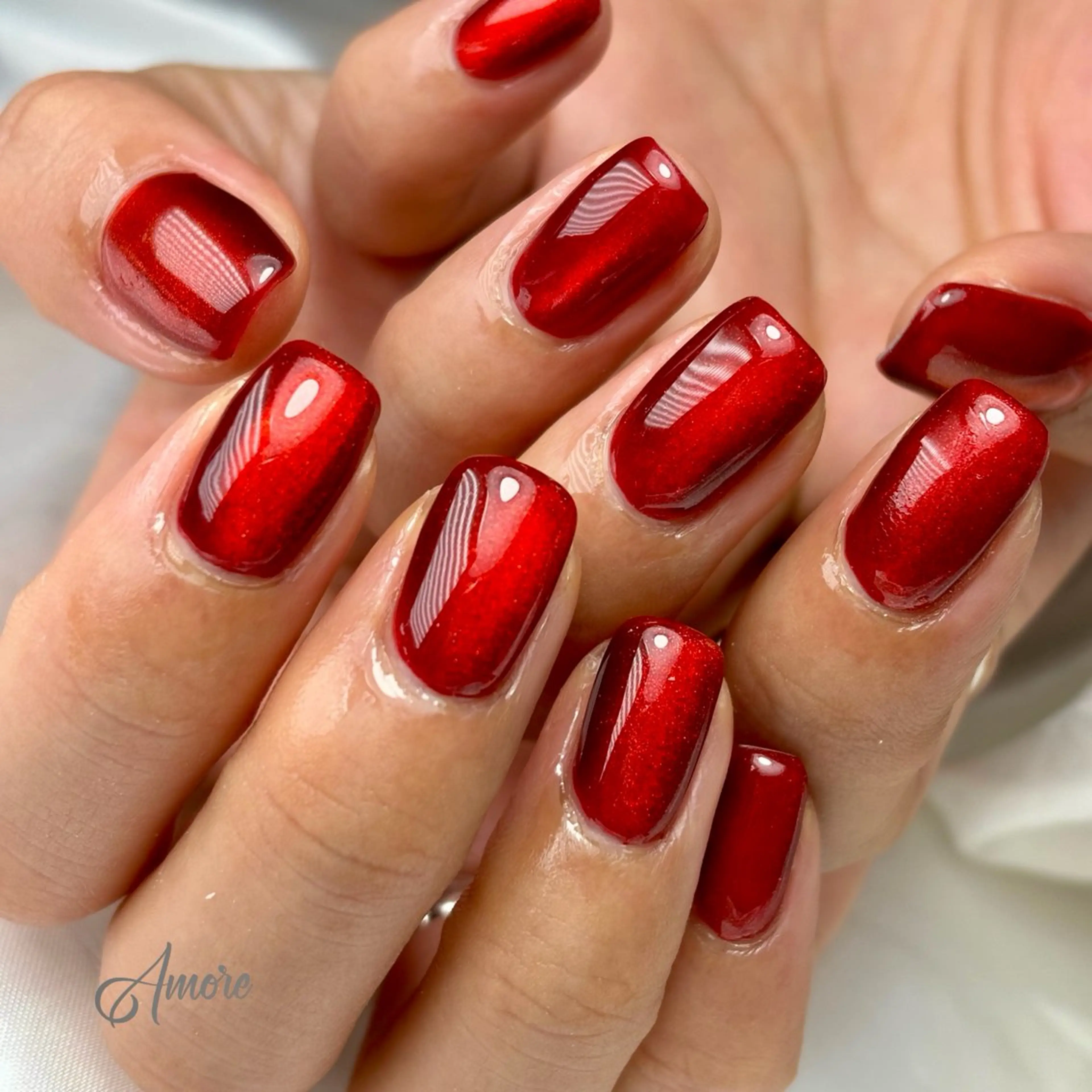 ネイル ジェルネイル キラキラネイル 韓国ネイル マグネットネイル パラジェル You kyehwaのネイルデザイン