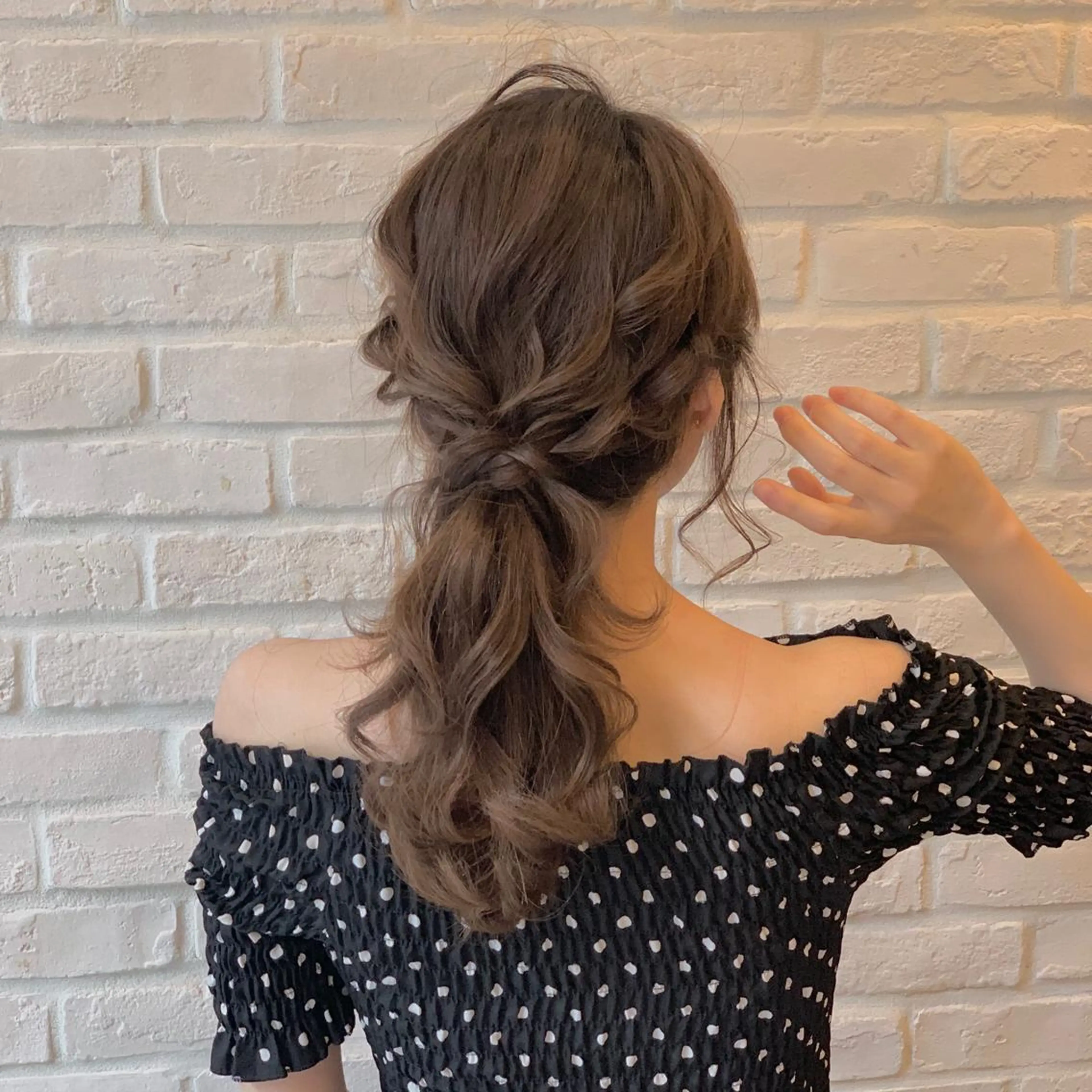 セミロング ヘアアレンジ デート SHANTi 飯塚 ヘアセット/髪質改善のヘアスタイル