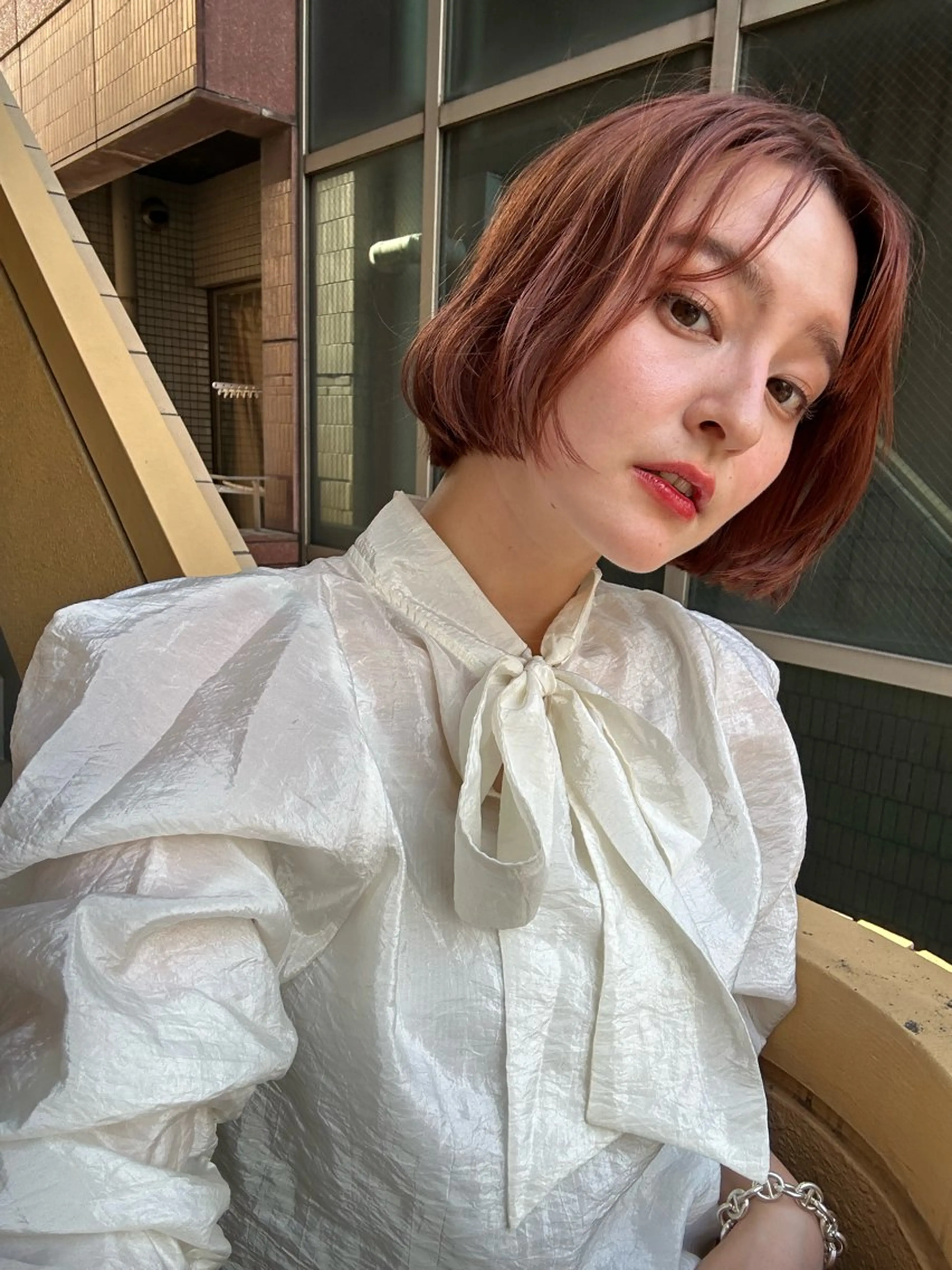 ショート カラー カット ヘアカラー トリートメント ショート/ボブ/ 心斎橋/宮脇美奈のヘアスタイル