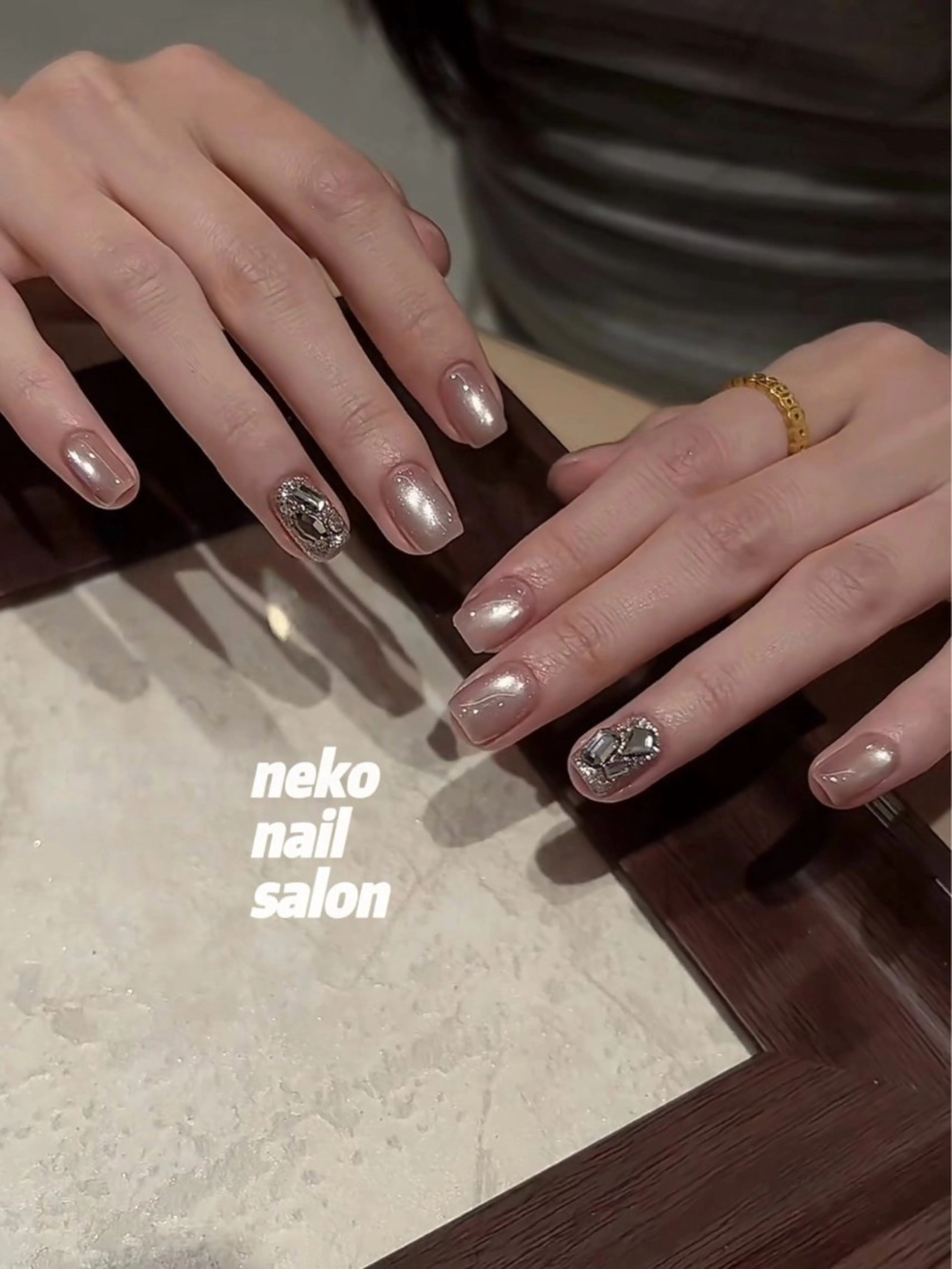 ネイル マグネットネイル ハンドネイル neko nailのネイルデザイン