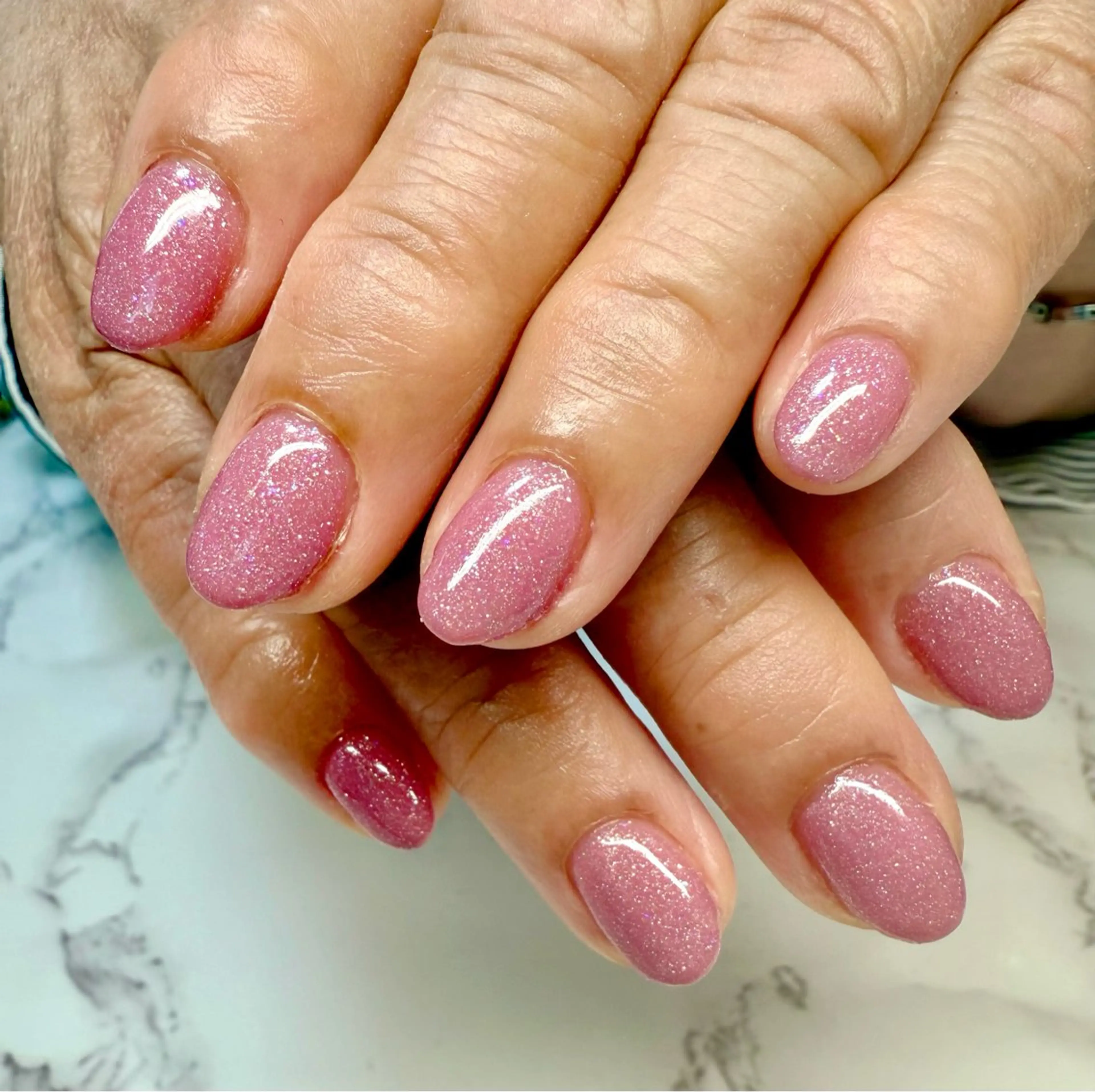 ネイル アートネイル チークネイル フレンチネイル 氷ネイル・うるうるネイル キラキラネイル M.N_ nailのネイルデザイン