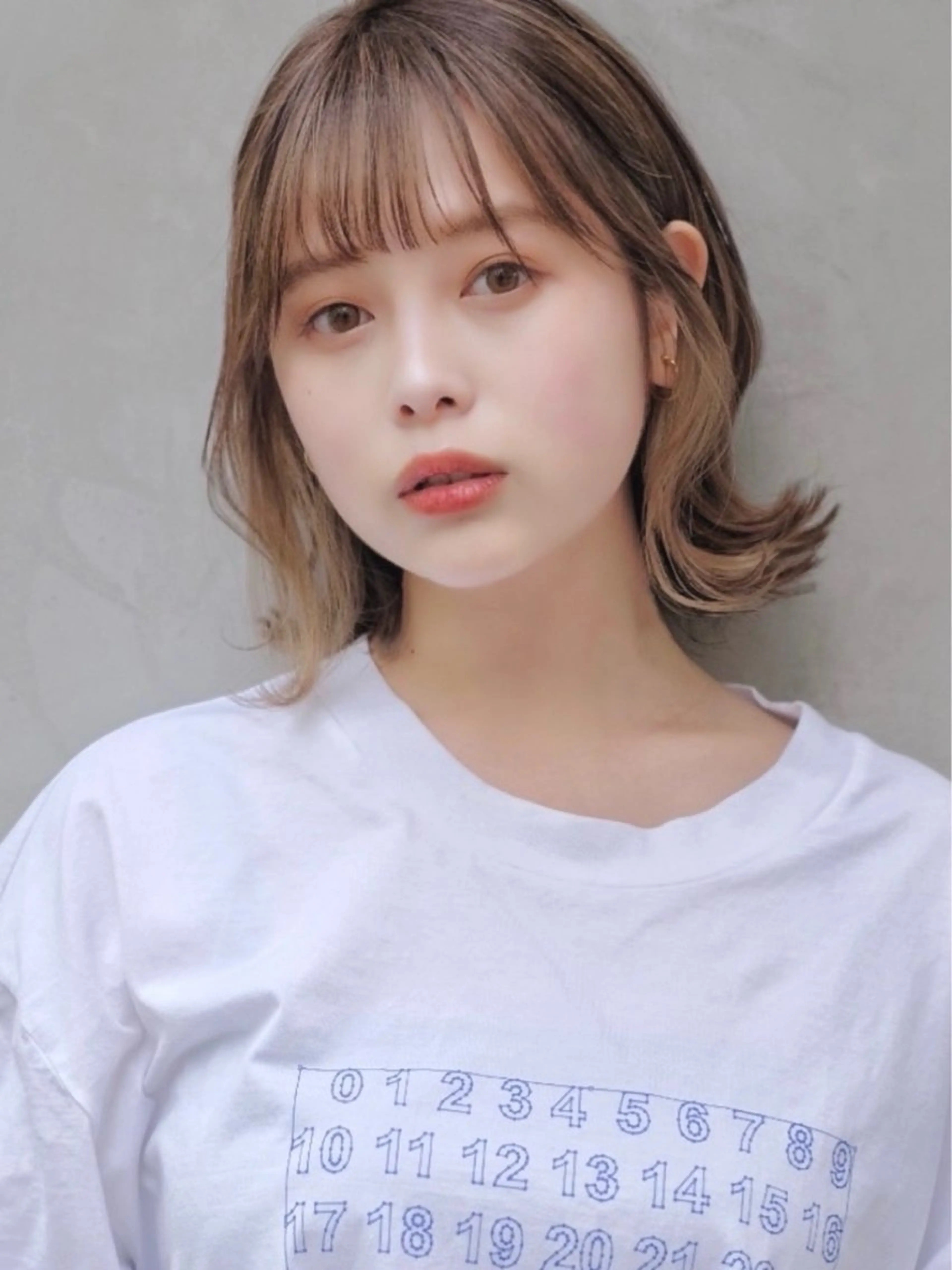 ミディアム ボブ くびれヘア カット ヘアカラー トリートメント 似合わせヘア/ボブ/ ミディアム/Takaのヘアスタイル