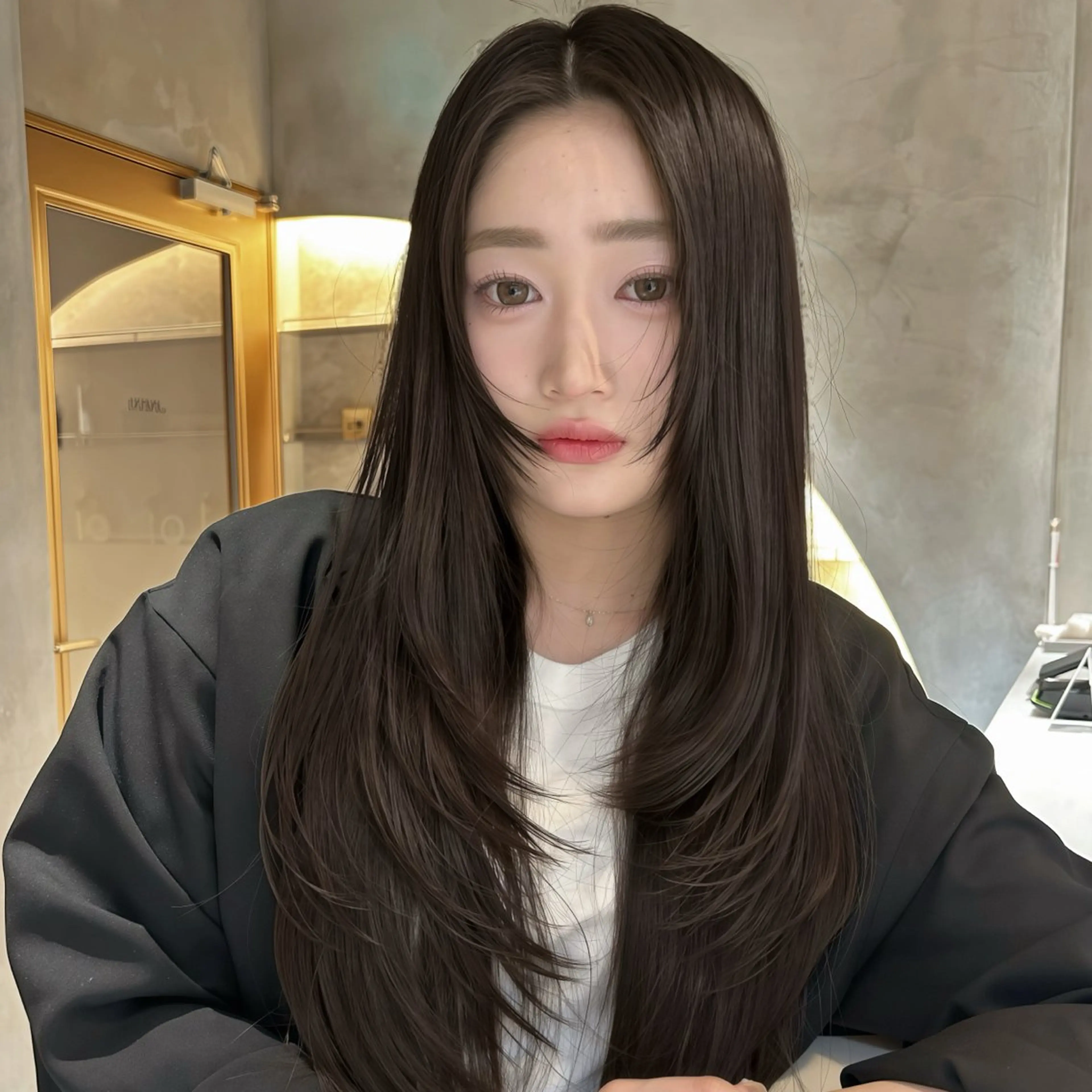 ロング 似合わせレイヤー・ボ ブ タナカ レイヤのヘアスタイル