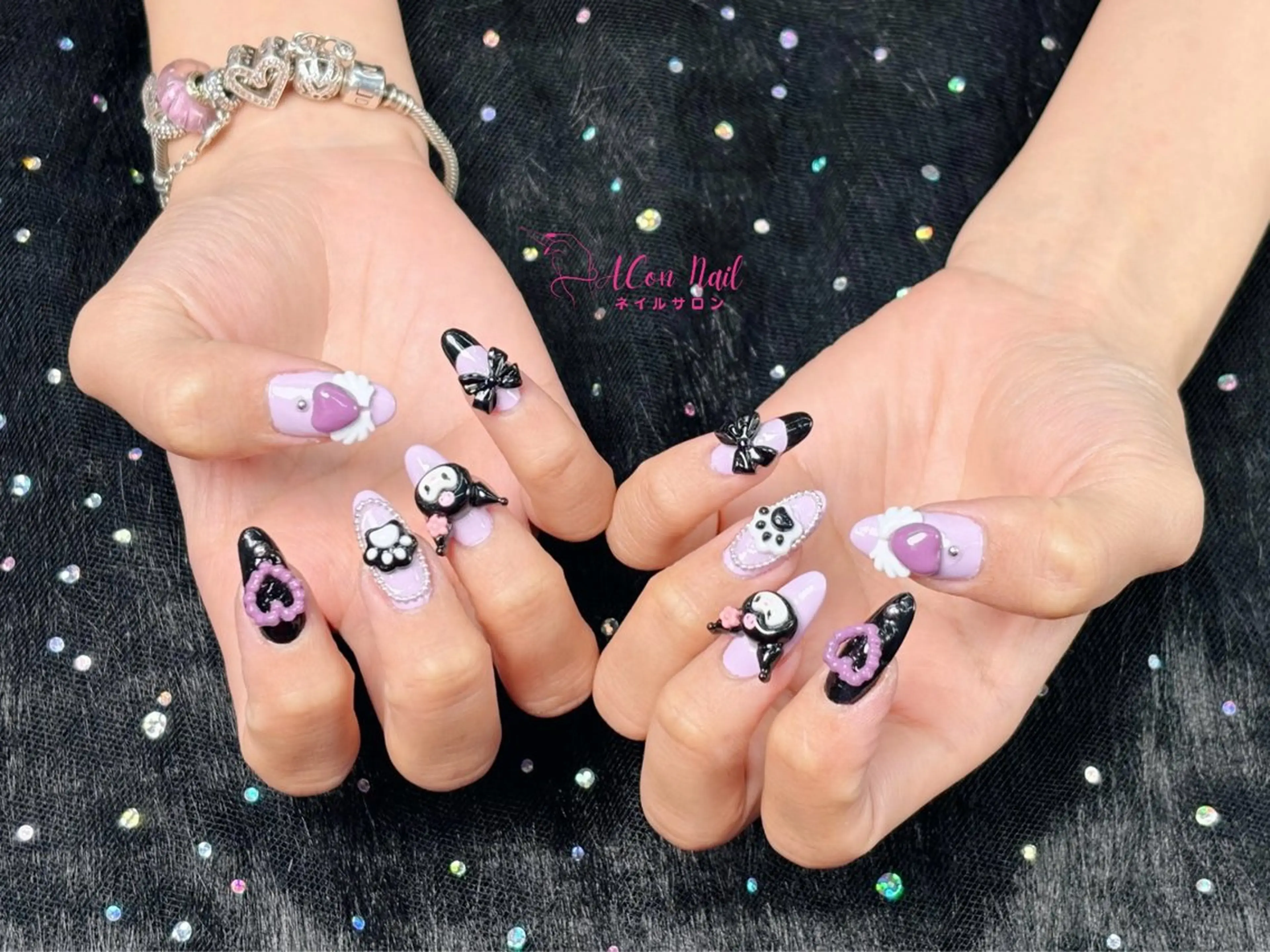 ネイル 桜ネイル 長さ出し フラワーネイル フレンチネイル ジェルネイル ハンドネイル ACon NailSalonのネイルデザイン