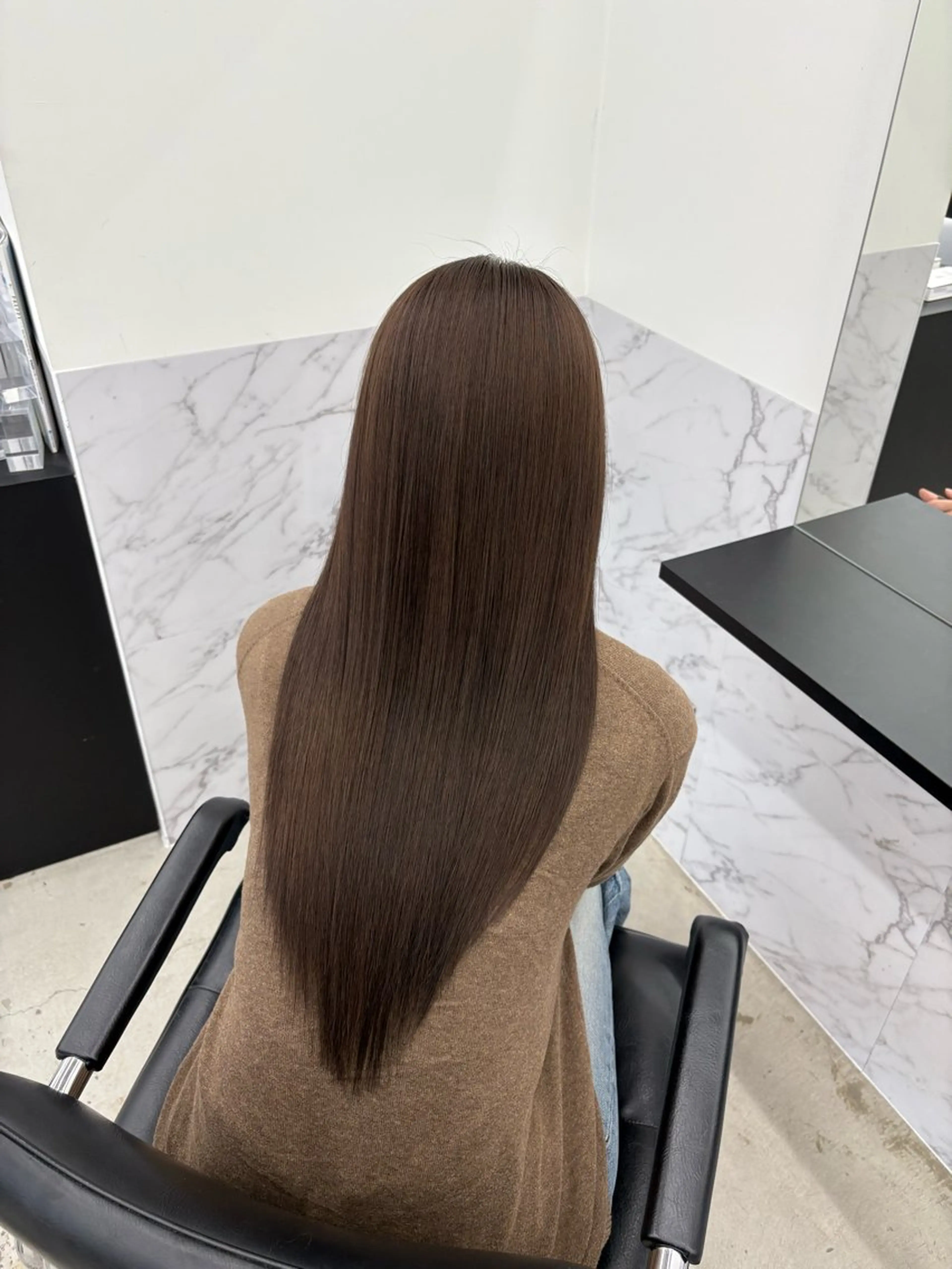 ロング カラー 髪質改善 トリートメント 八代 珠羽のヘアスタイル