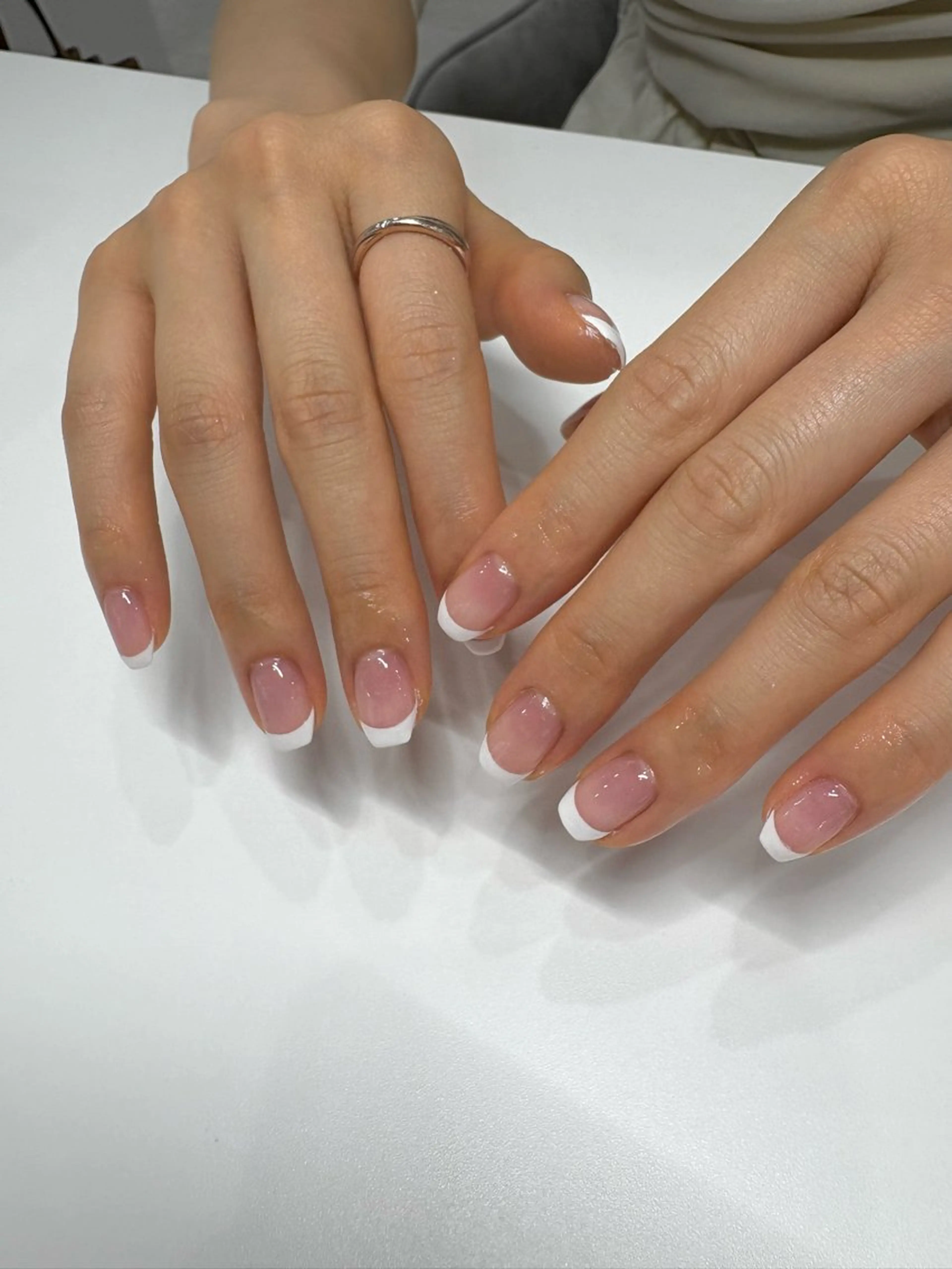 ネイル フレンチネイル ハンドネイル Dityca Risaのネイルデザイン