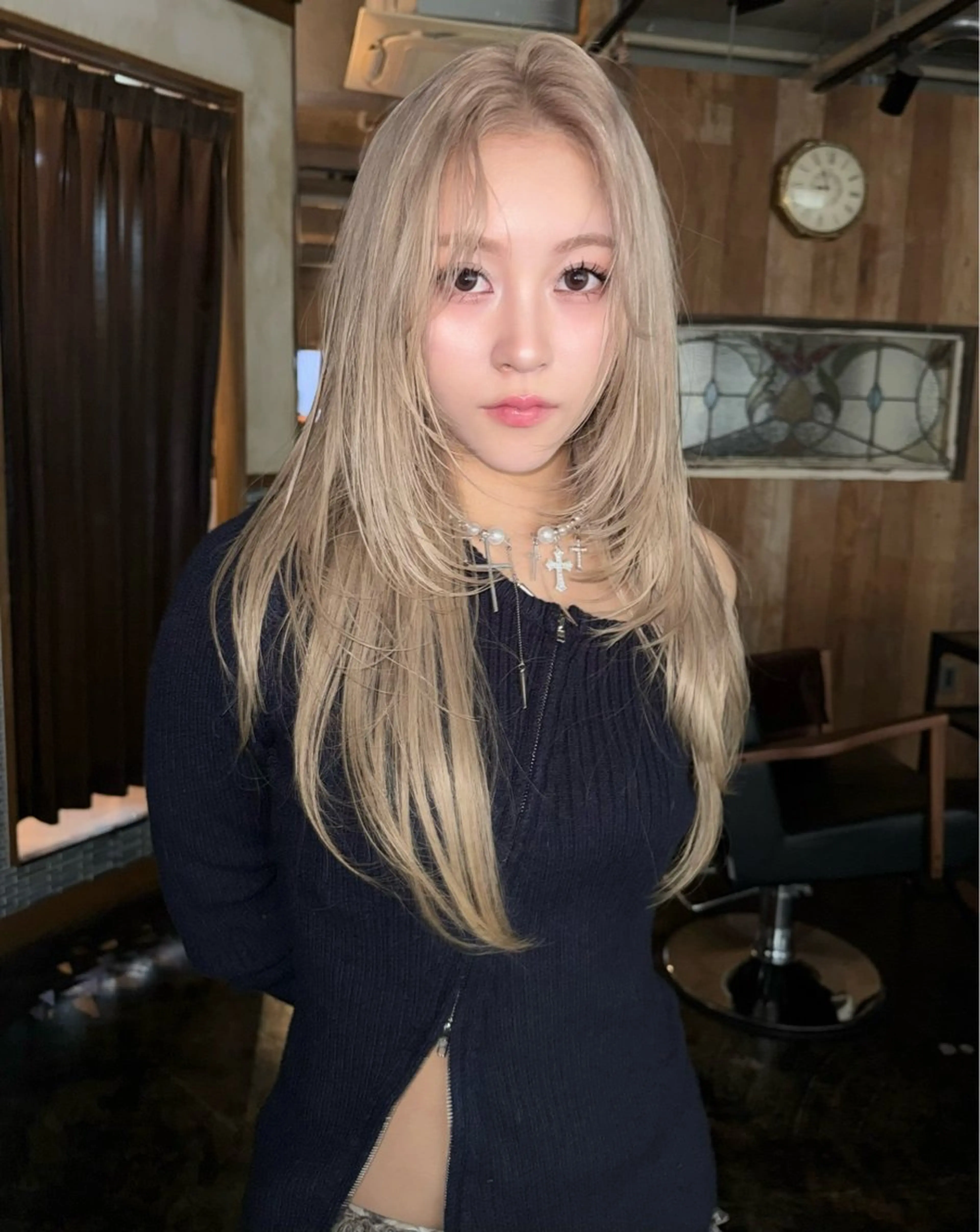 ロング カット ヘアカラー トリートメント ブリーチ/ハイトーン 心斎橋/honokaのヘアスタイル